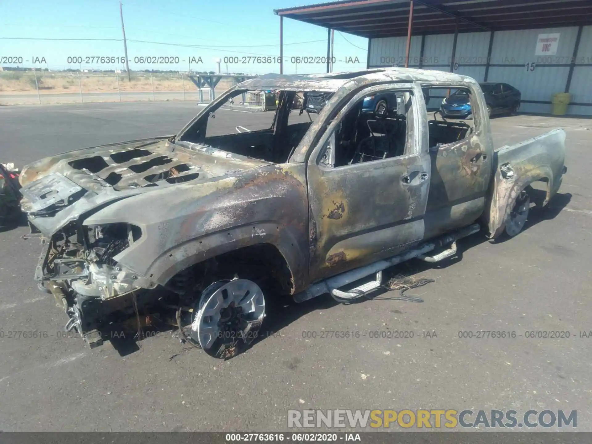 2 Photograph of a damaged car 3TMCZ5AN5LM321463 TOYOTA TACOMA 2020