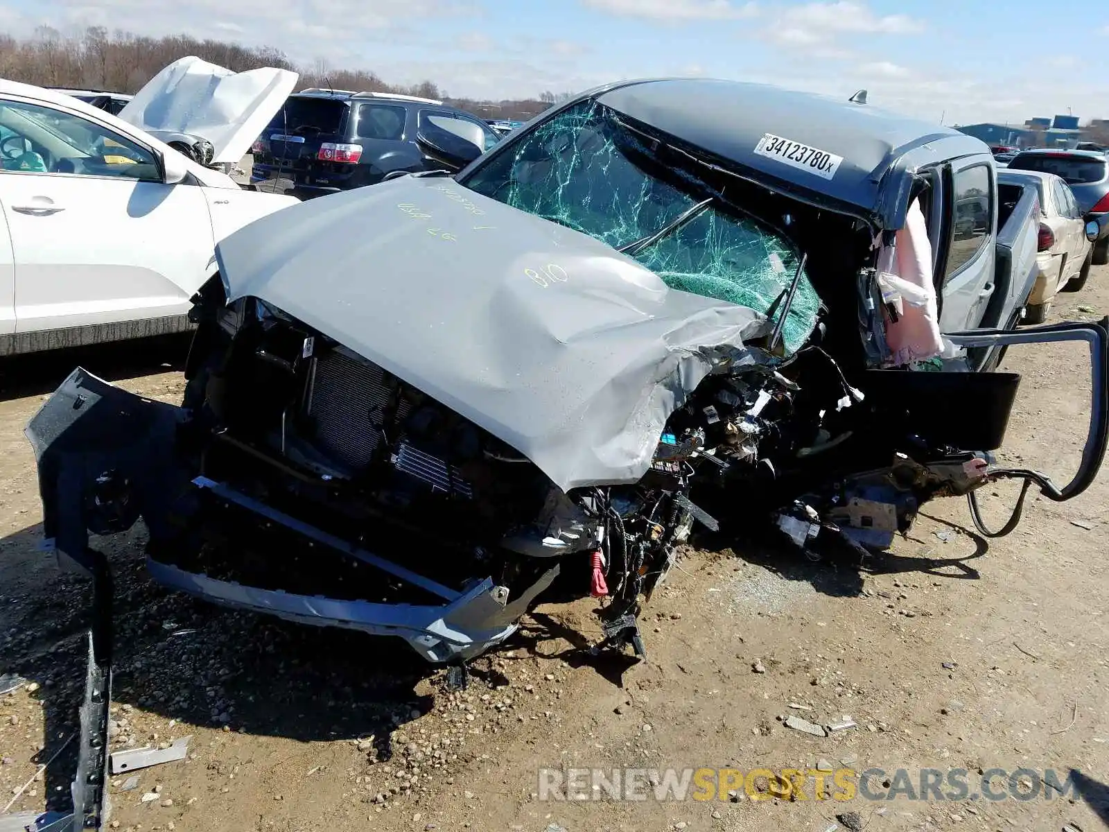 2 Photograph of a damaged car 3TMCZ5AN5LM322564 TOYOTA TACOMA 2020