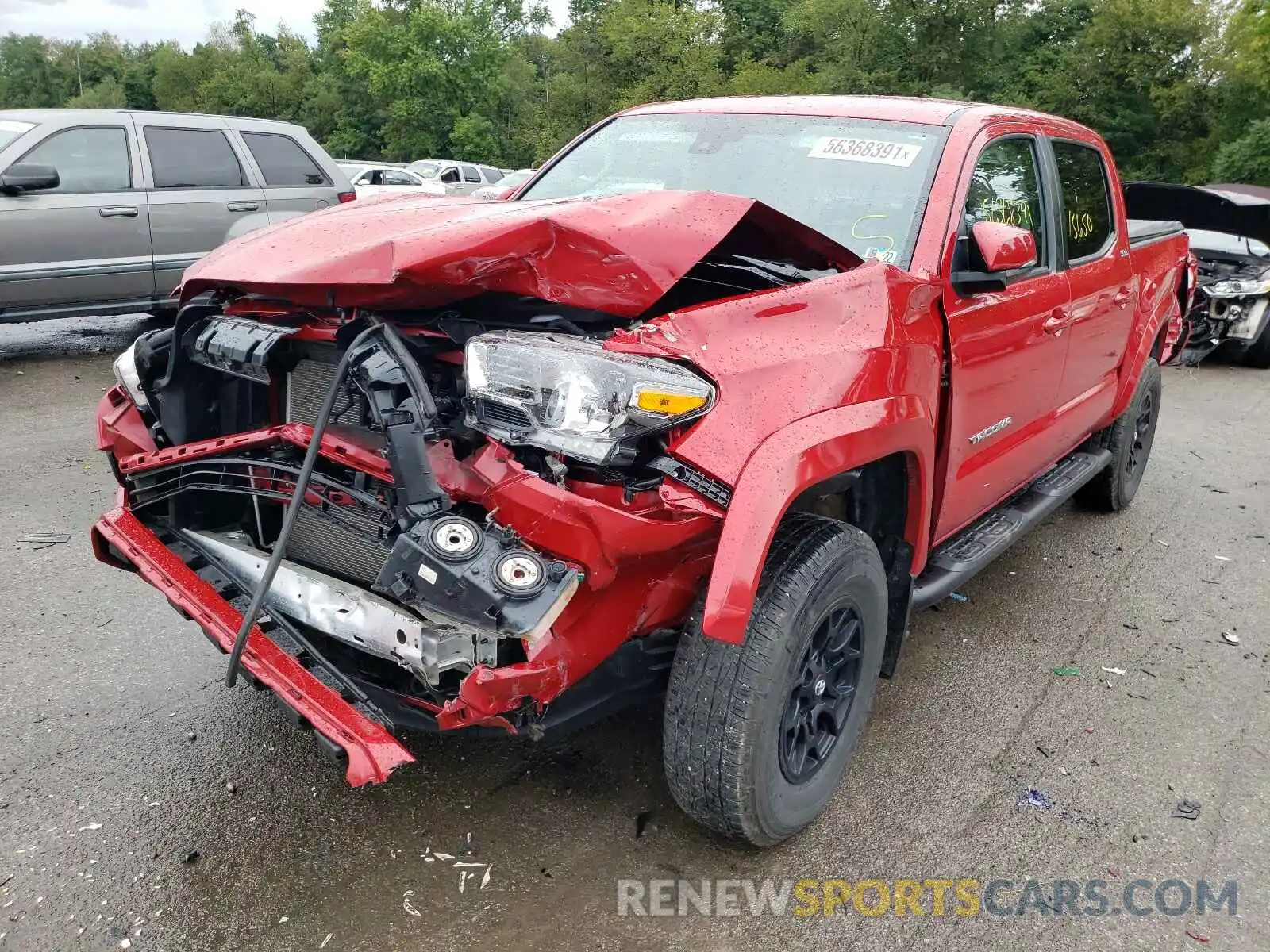 2 Photograph of a damaged car 3TMCZ5AN5LM325142 TOYOTA TACOMA 2020