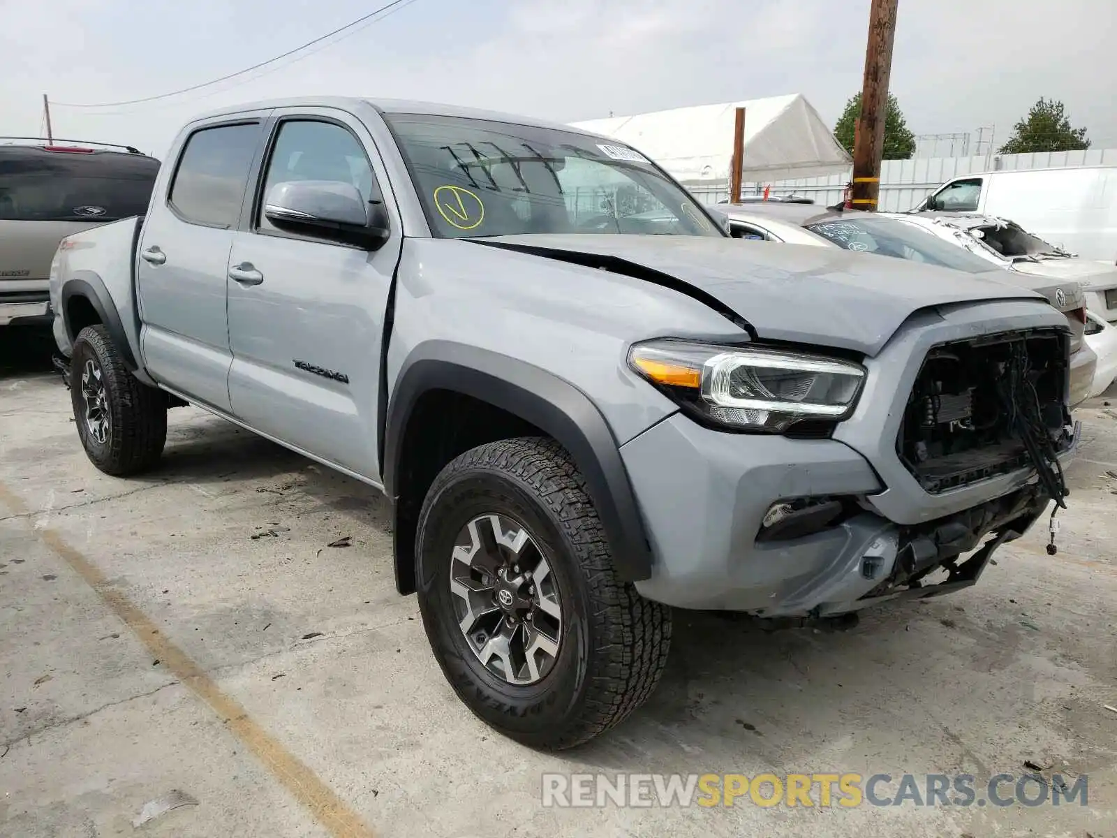 1 Photograph of a damaged car 3TMCZ5AN5LM328879 TOYOTA TACOMA 2020