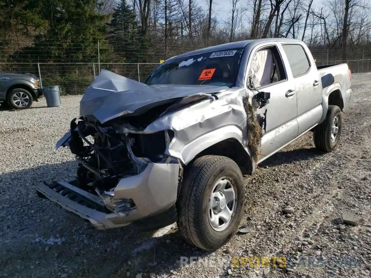 2 Photograph of a damaged car 3TMCZ5AN5LM332088 TOYOTA TACOMA 2020