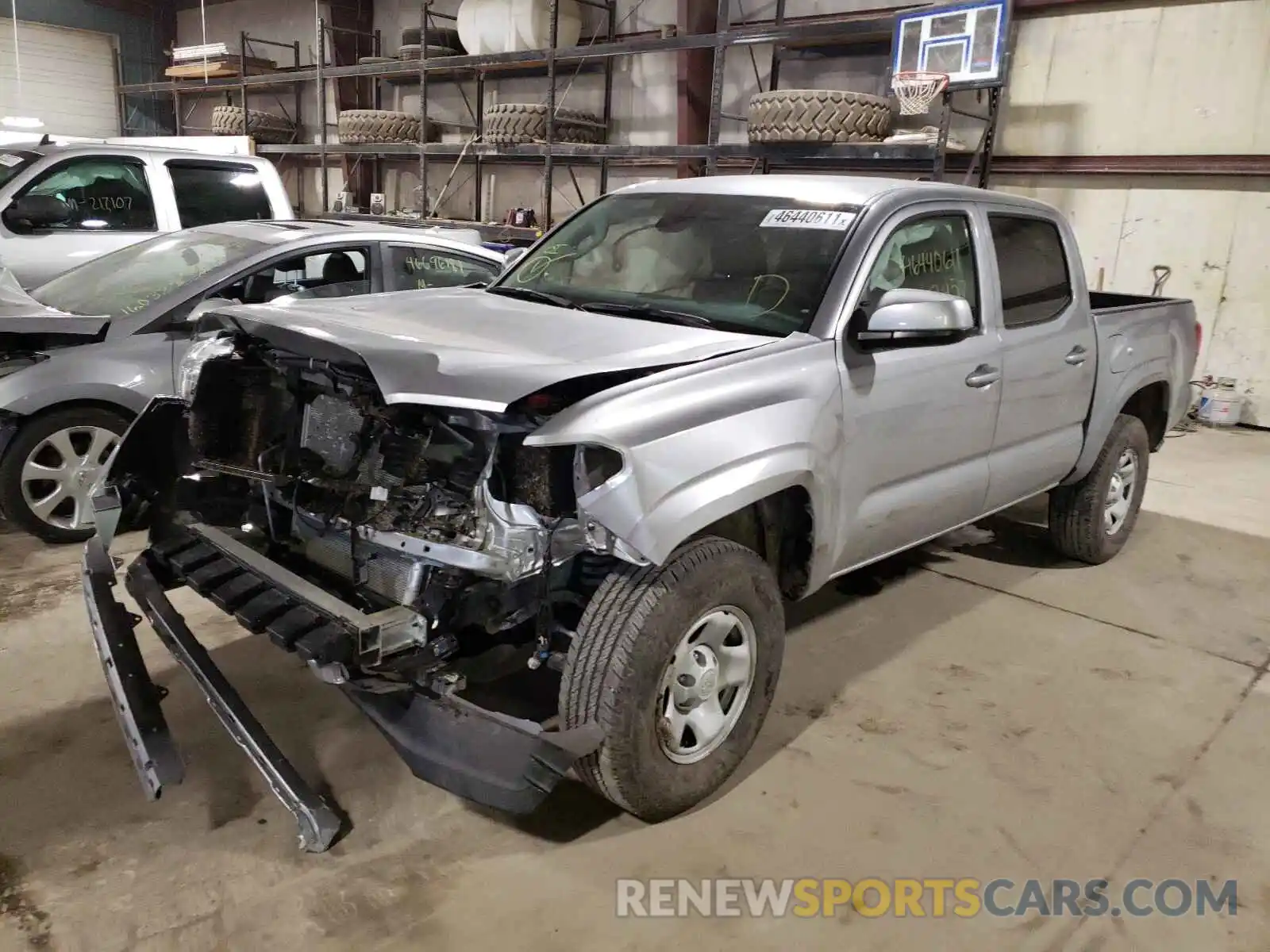 2 Photograph of a damaged car 3TMCZ5AN5LM344872 TOYOTA TACOMA 2020