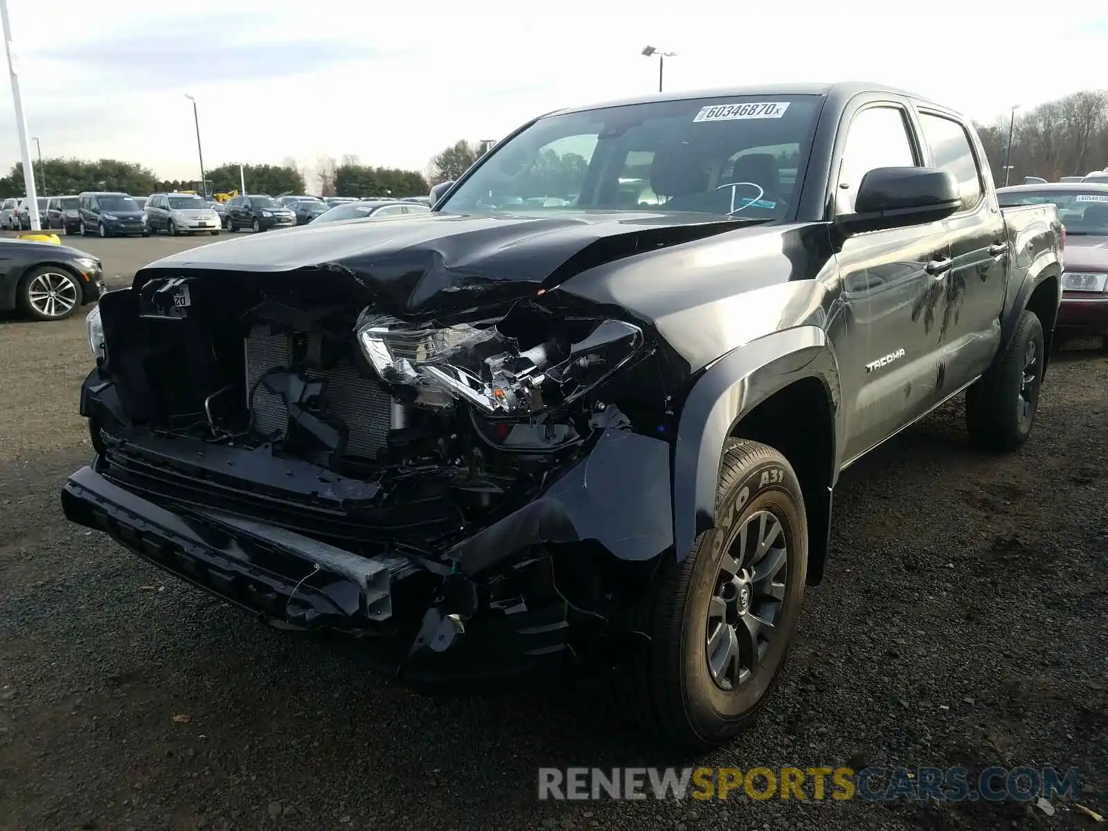 2 Photograph of a damaged car 3TMCZ5AN5LM348453 TOYOTA TACOMA 2020