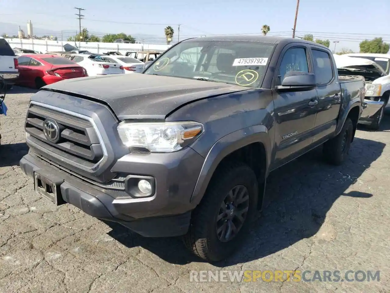 2 Photograph of a damaged car 3TMCZ5AN5LM355340 TOYOTA TACOMA 2020