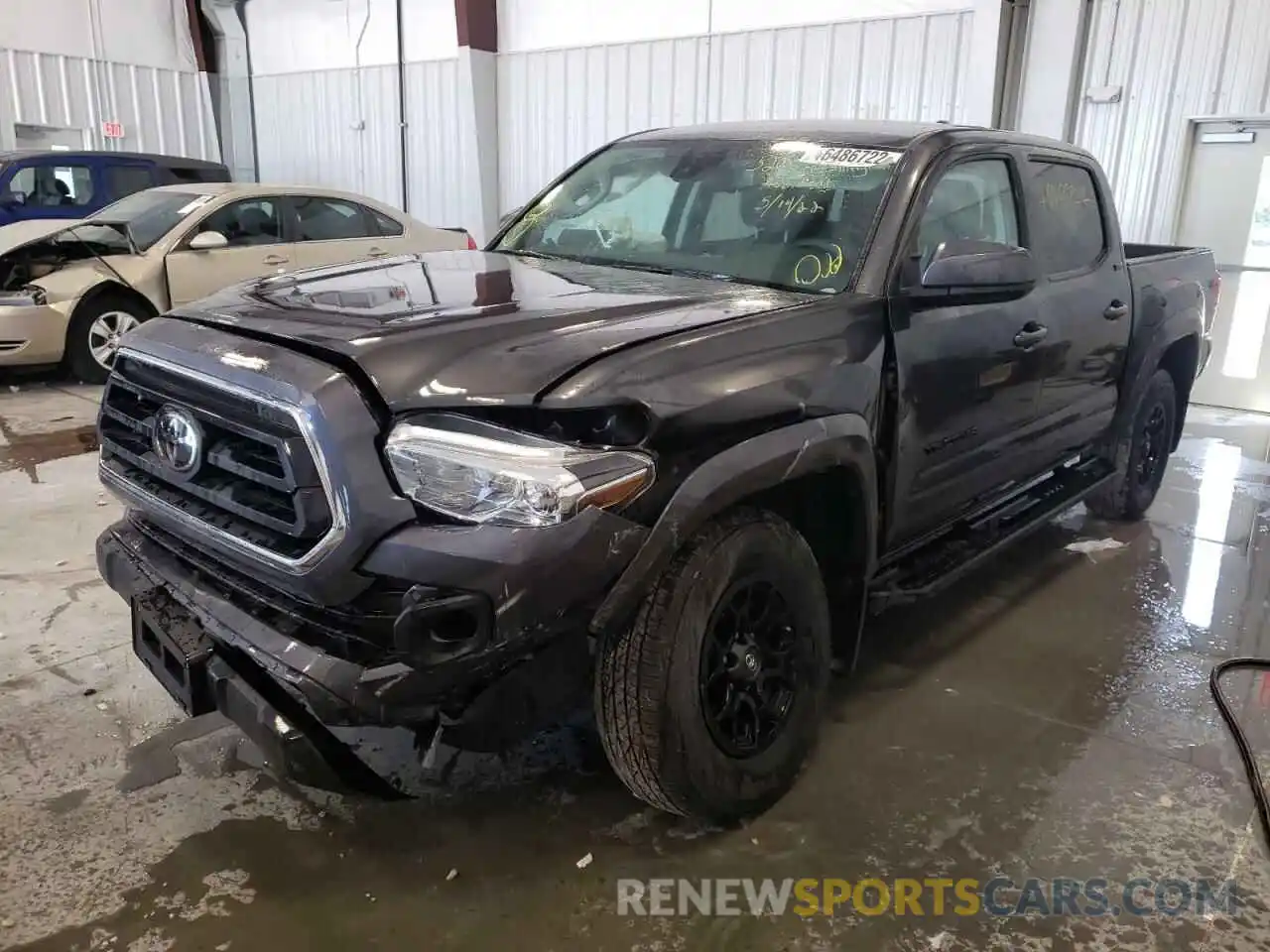 2 Photograph of a damaged car 3TMCZ5AN6LM291549 TOYOTA TACOMA 2020