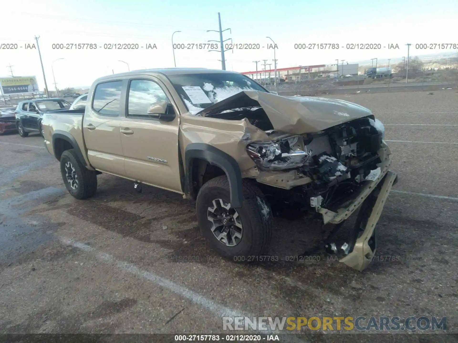 1 Photograph of a damaged car 3TMCZ5AN6LM307300 TOYOTA TACOMA 2020