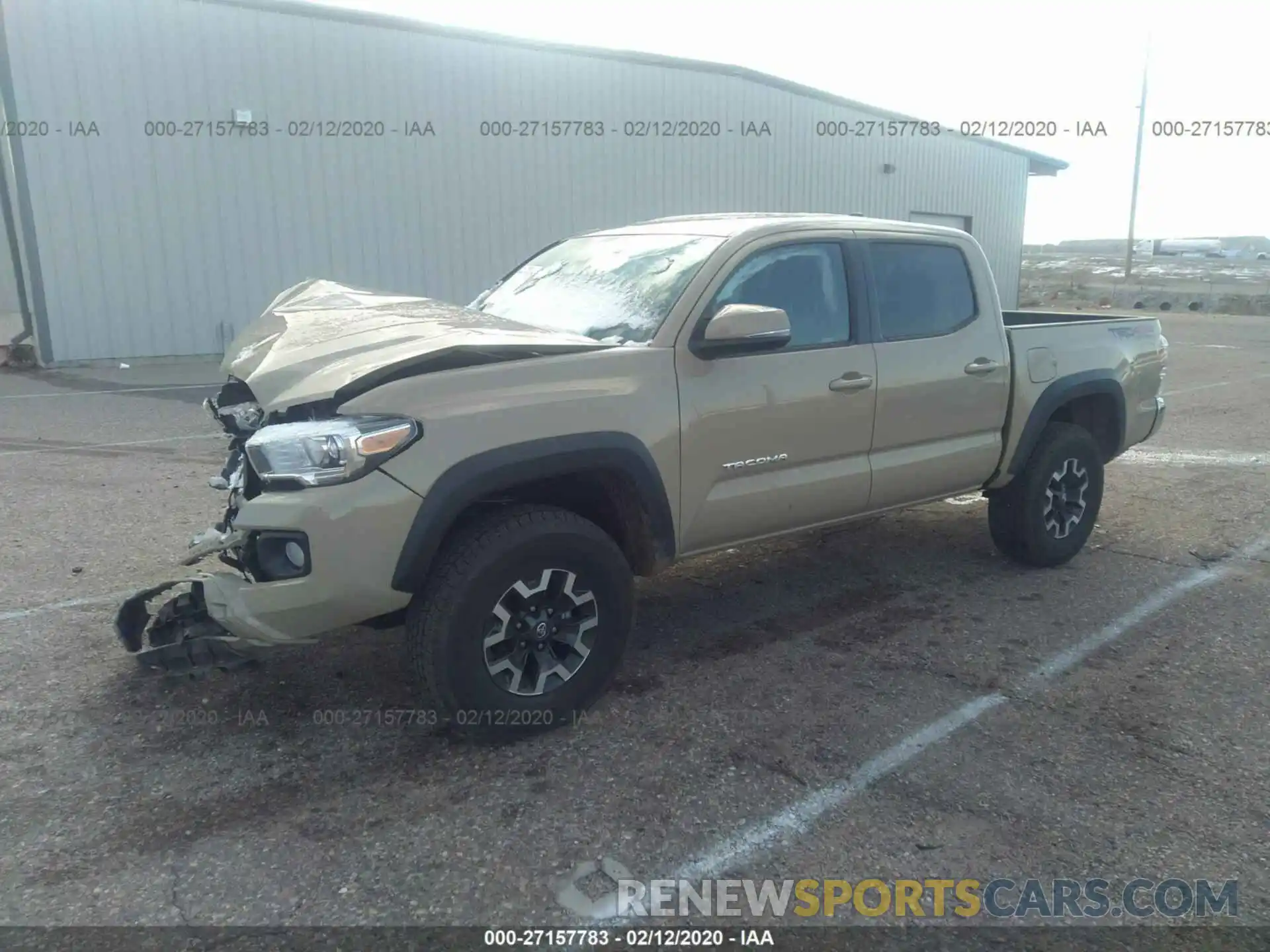 2 Photograph of a damaged car 3TMCZ5AN6LM307300 TOYOTA TACOMA 2020