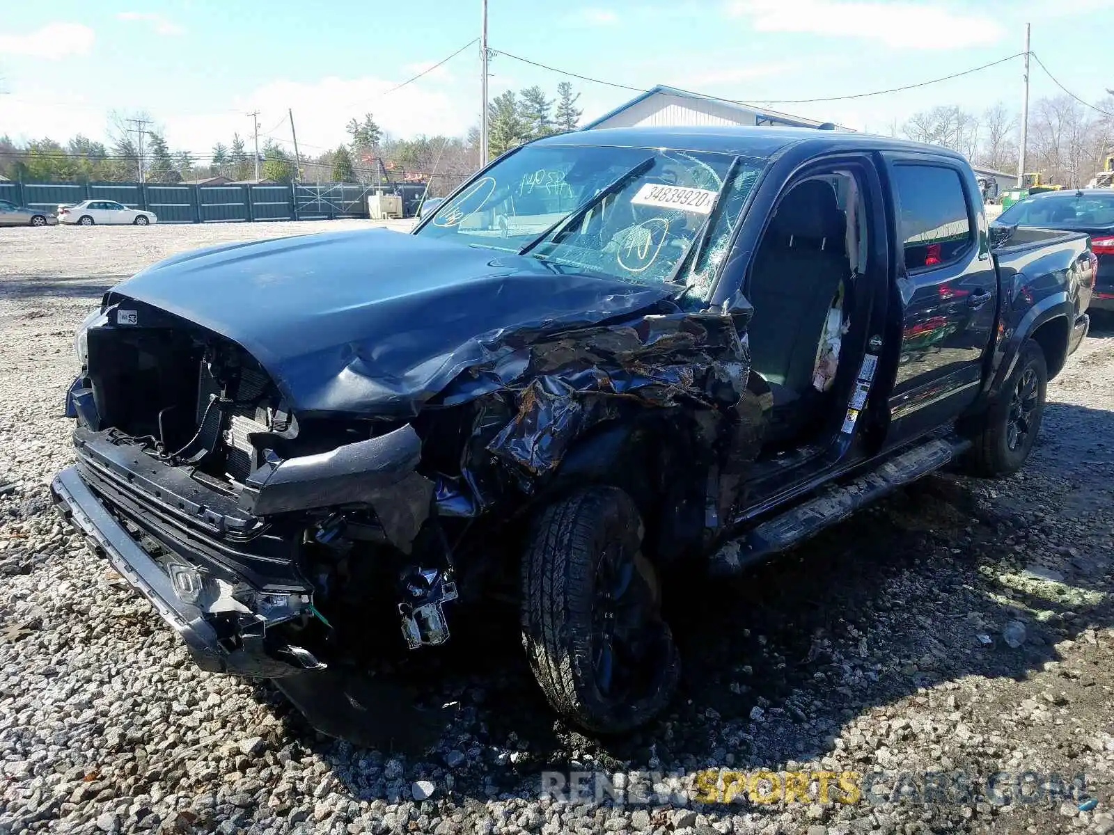 2 Photograph of a damaged car 3TMCZ5AN6LM307832 TOYOTA TACOMA 2020