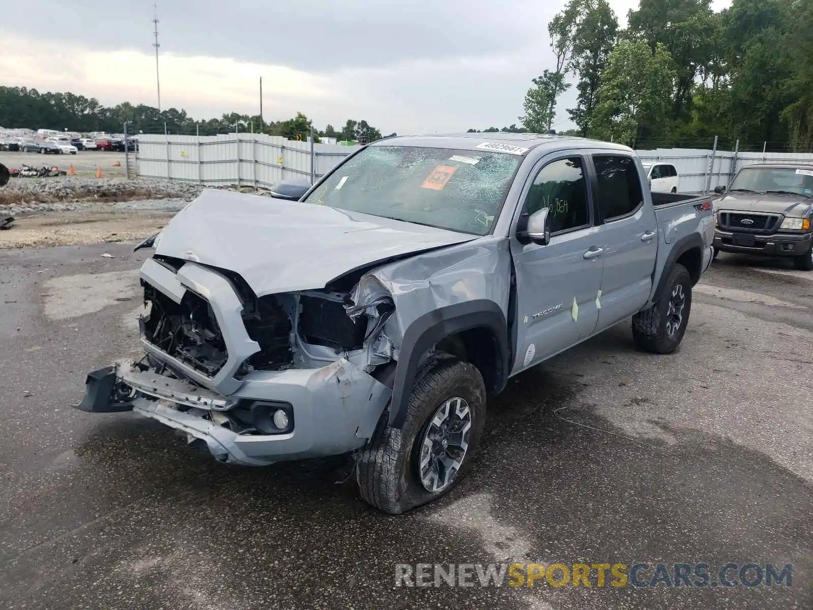 2 Photograph of a damaged car 3TMCZ5AN6LM310634 TOYOTA TACOMA 2020