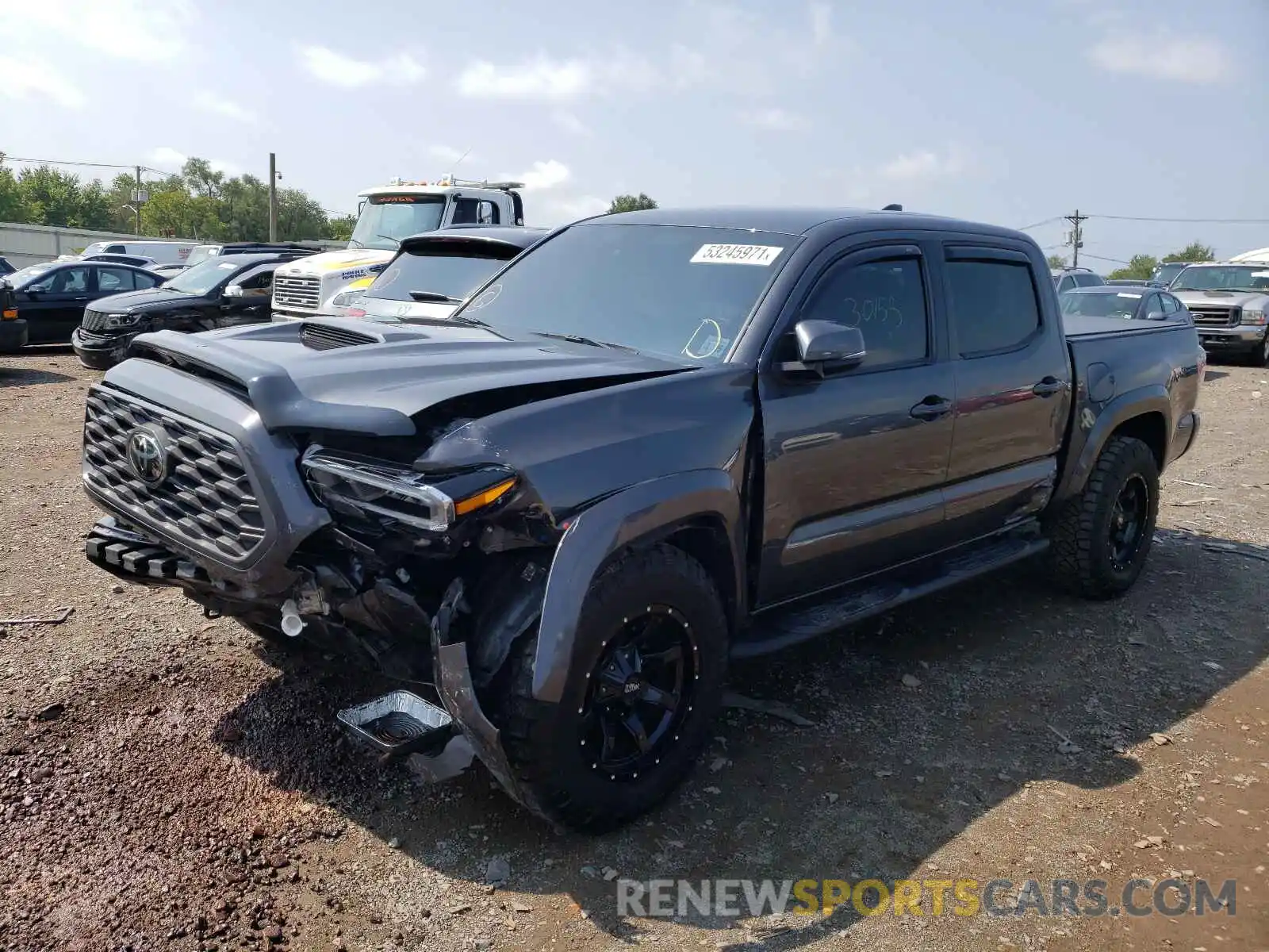 2 Photograph of a damaged car 3TMCZ5AN6LM313629 TOYOTA TACOMA 2020