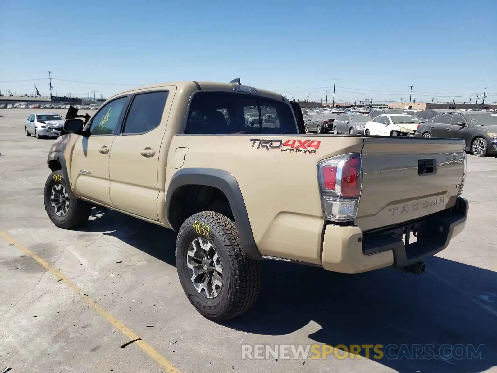 3 Photograph of a damaged car 3TMCZ5AN6LM314893 TOYOTA TACOMA 2020