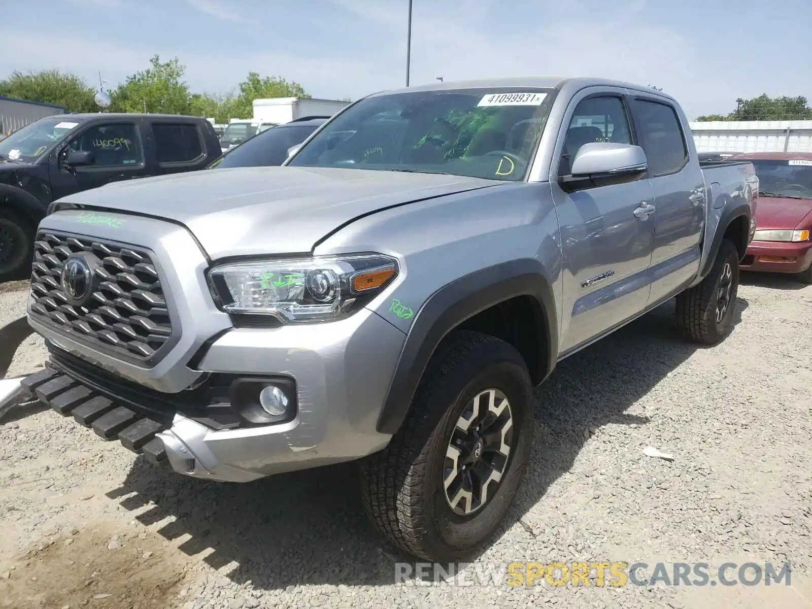 2 Photograph of a damaged car 3TMCZ5AN6LM318913 TOYOTA TACOMA 2020