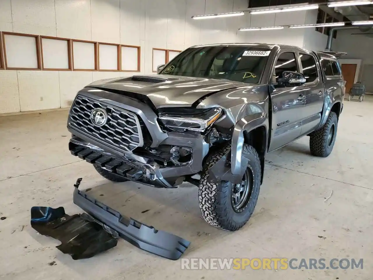 2 Photograph of a damaged car 3TMCZ5AN6LM322847 TOYOTA TACOMA 2020