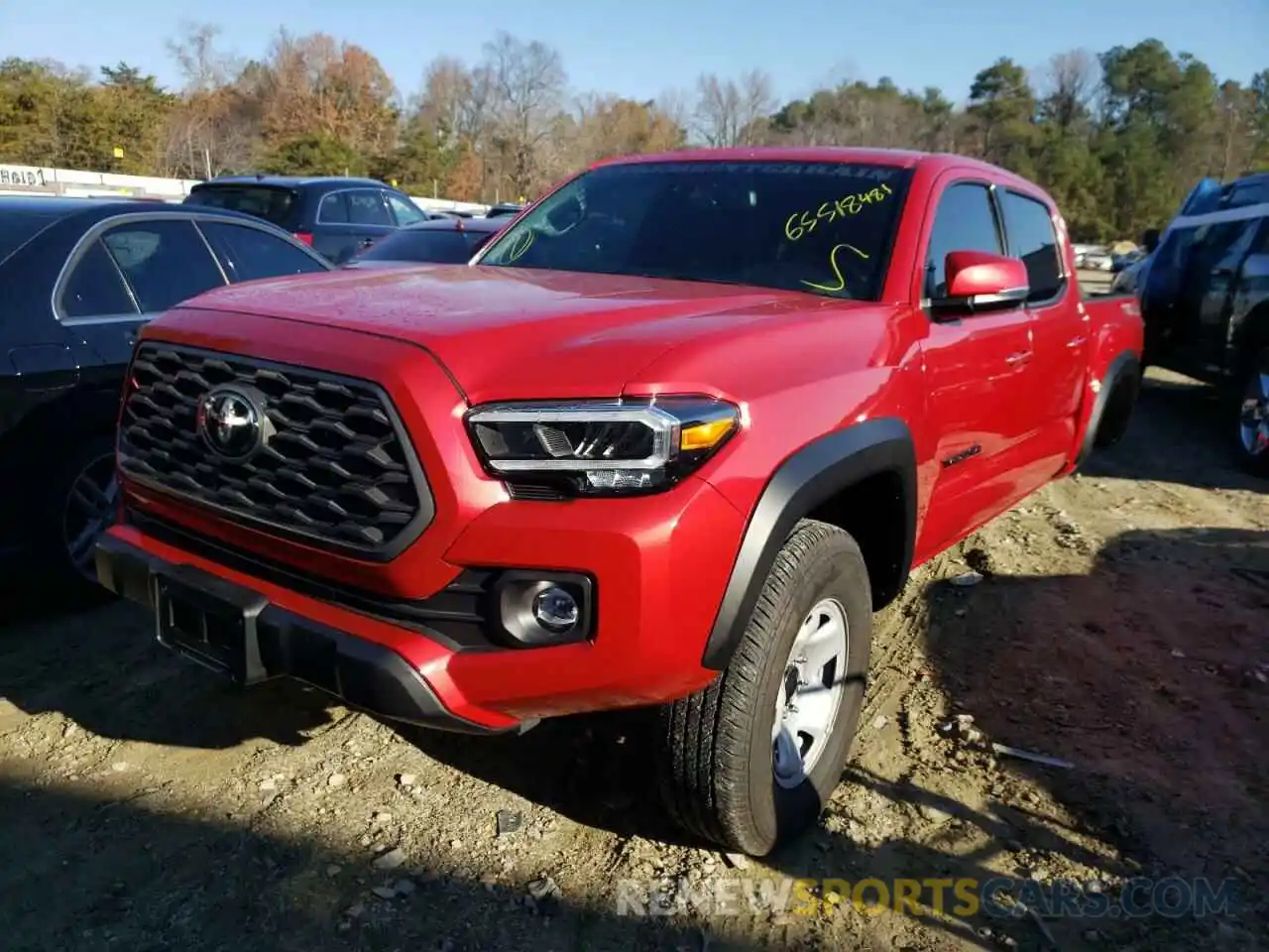 2 Photograph of a damaged car 3TMCZ5AN6LM329572 TOYOTA TACOMA 2020