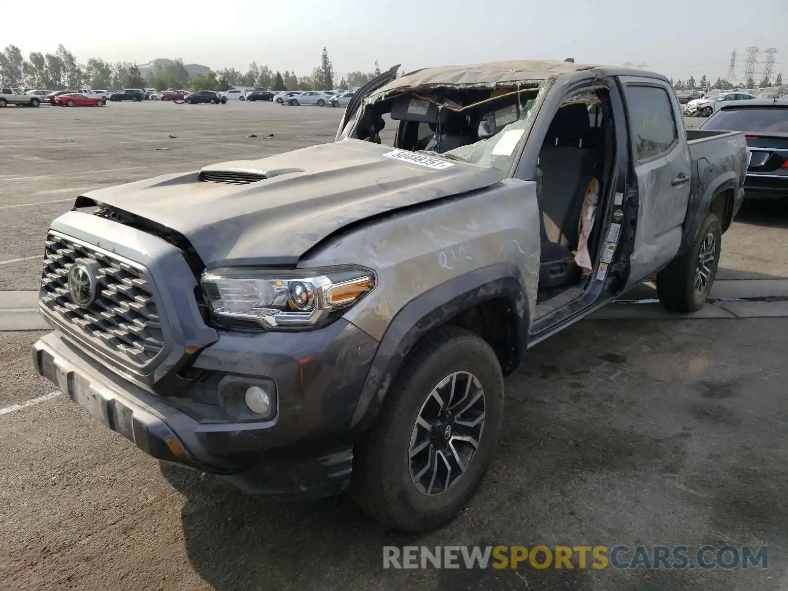 2 Photograph of a damaged car 3TMCZ5AN6LM331337 TOYOTA TACOMA 2020