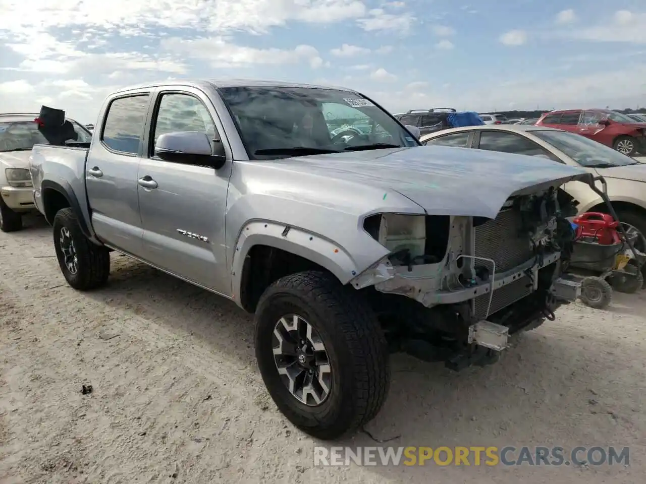 1 Photograph of a damaged car 3TMCZ5AN6LM339163 TOYOTA TACOMA 2020