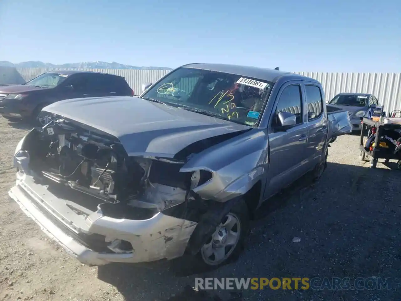 2 Photograph of a damaged car 3TMCZ5AN6LM340796 TOYOTA TACOMA 2020