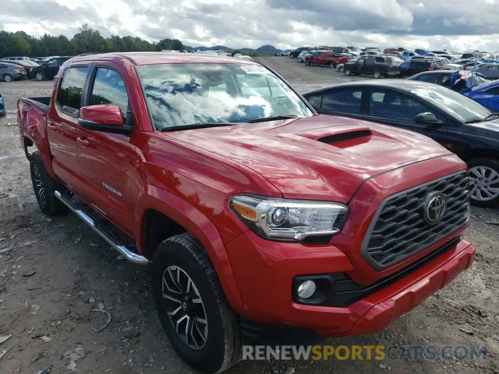 1 Photograph of a damaged car 3TMCZ5AN6LM343505 TOYOTA TACOMA 2020