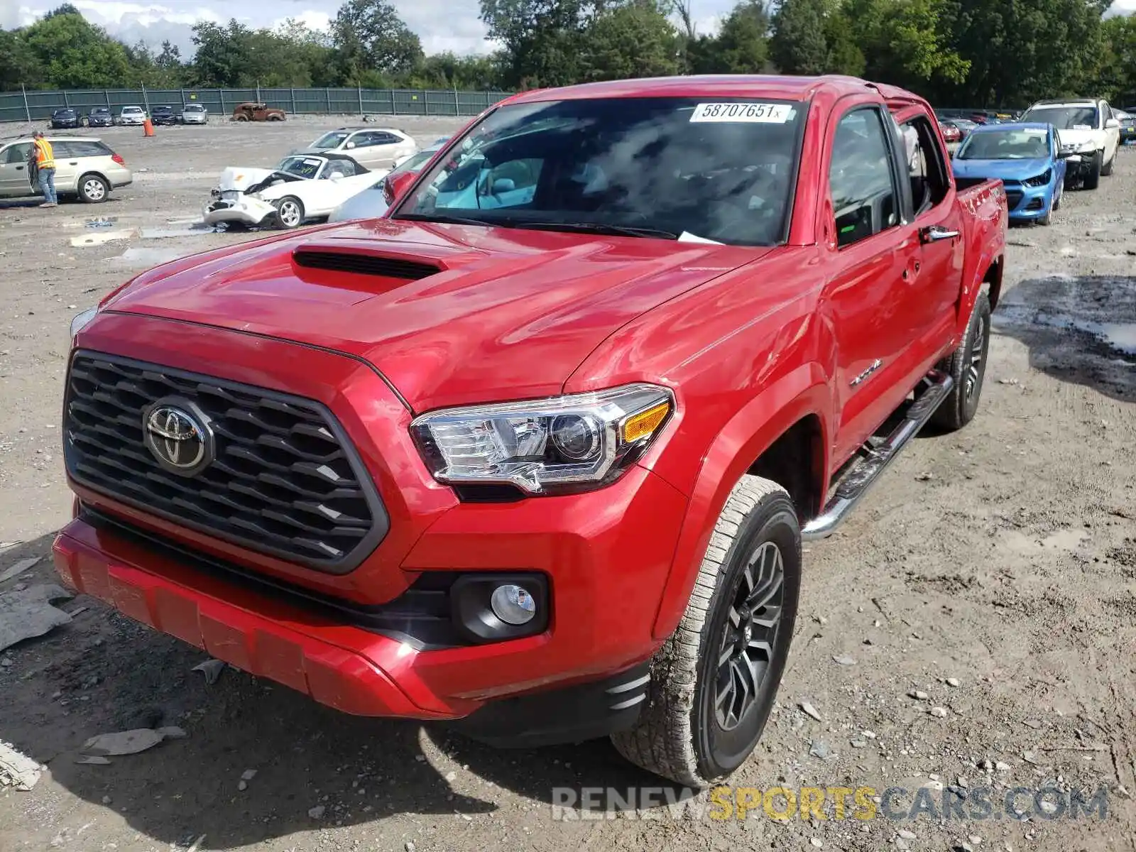 2 Photograph of a damaged car 3TMCZ5AN6LM343505 TOYOTA TACOMA 2020