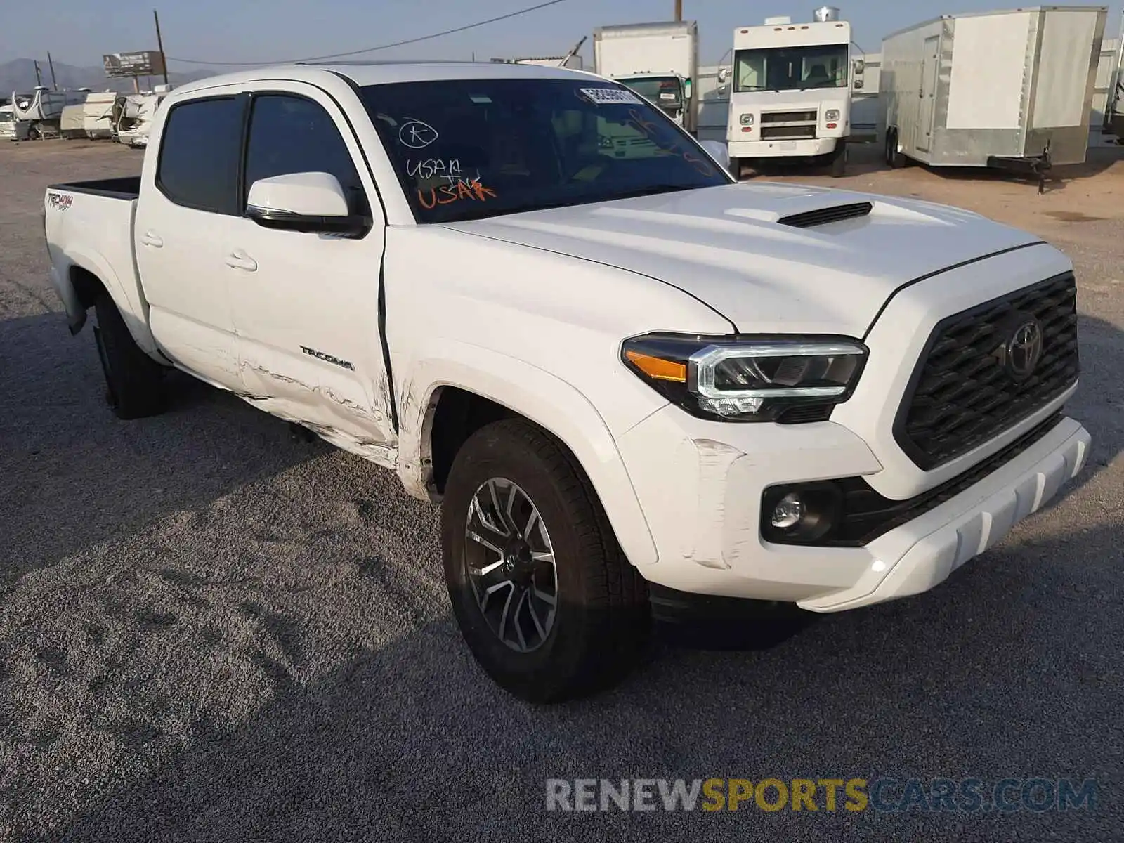 1 Photograph of a damaged car 3TMCZ5AN6LM343665 TOYOTA TACOMA 2020