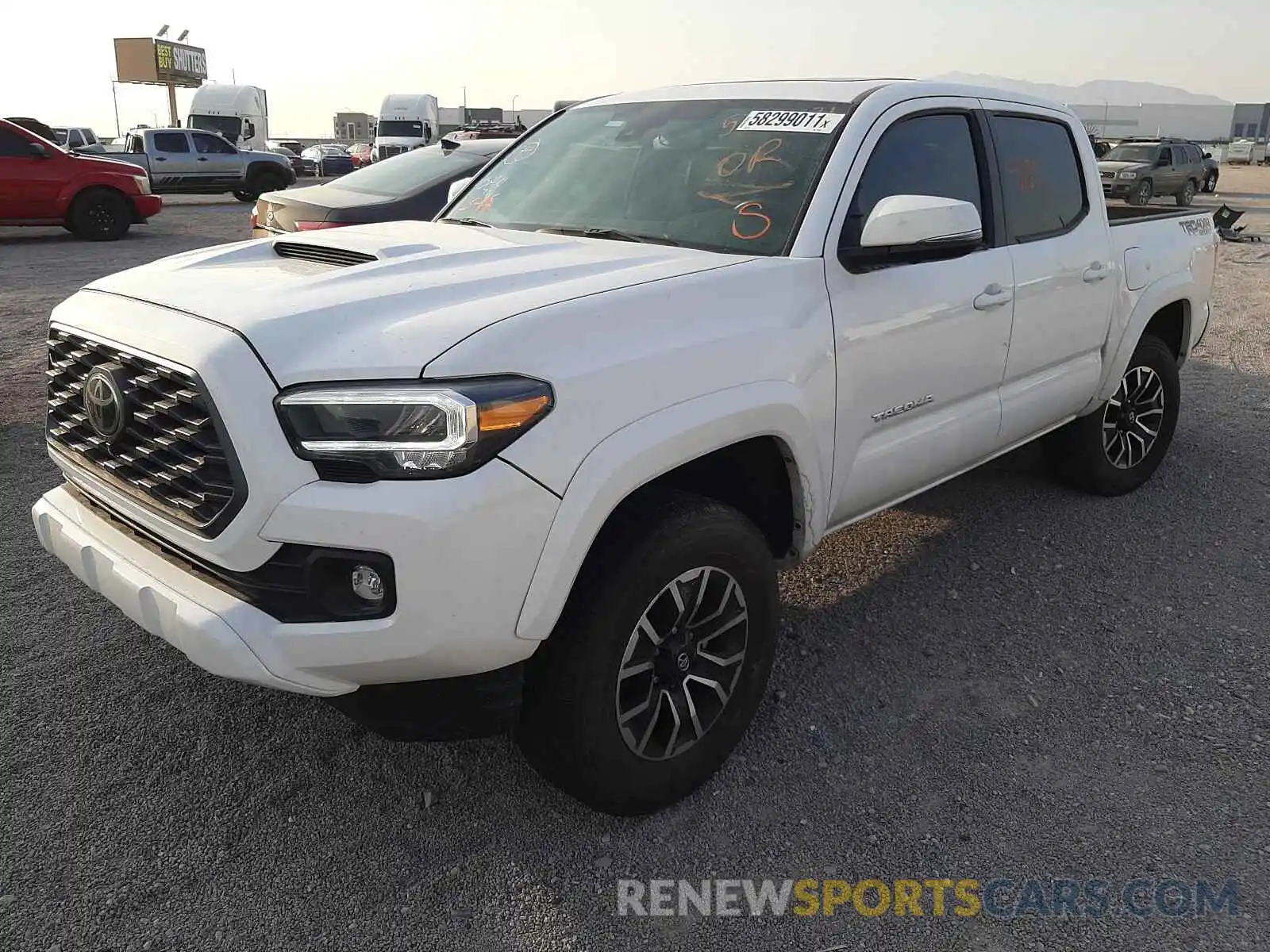 2 Photograph of a damaged car 3TMCZ5AN6LM343665 TOYOTA TACOMA 2020