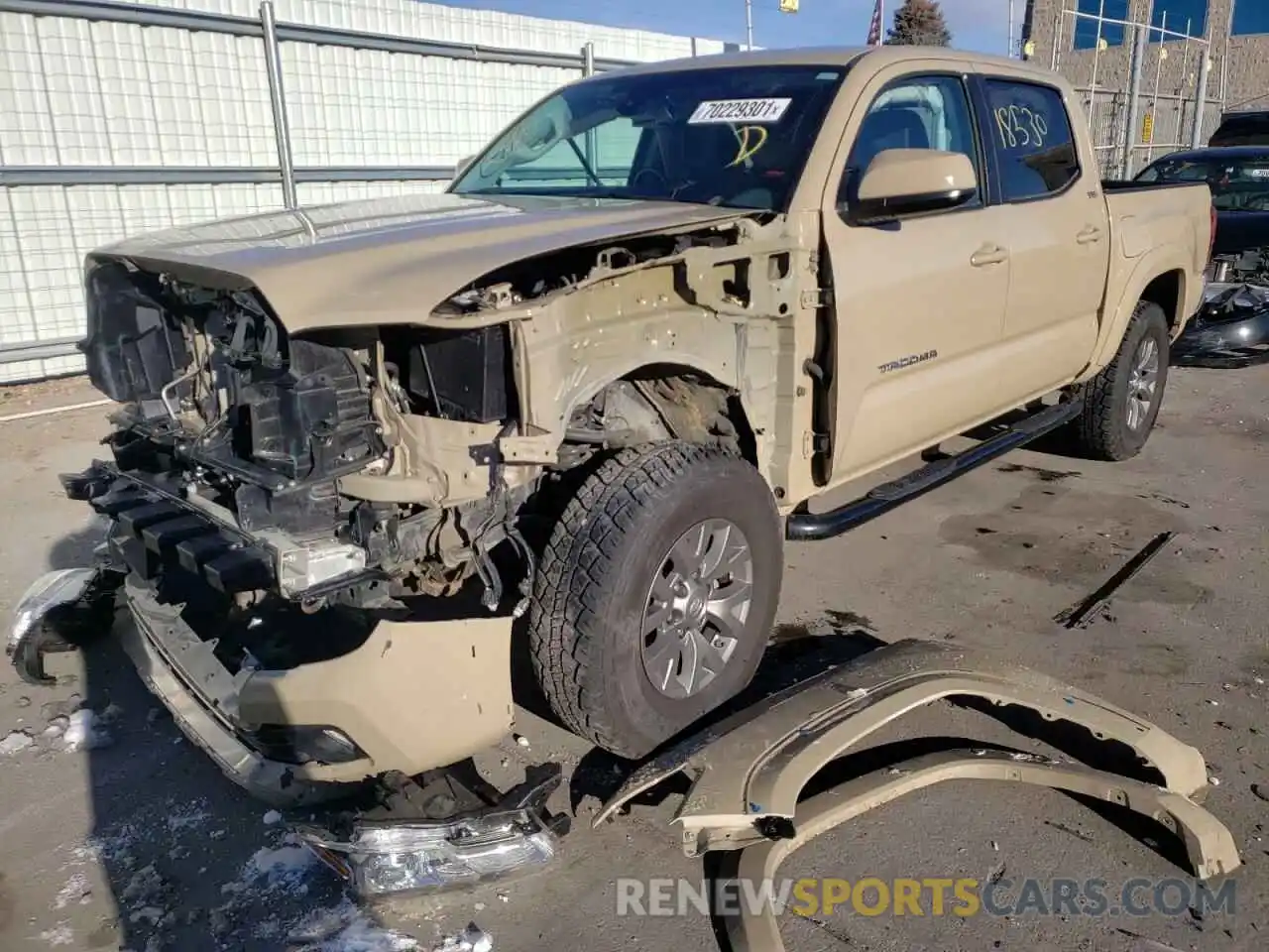 2 Photograph of a damaged car 3TMCZ5AN6LM345772 TOYOTA TACOMA 2020