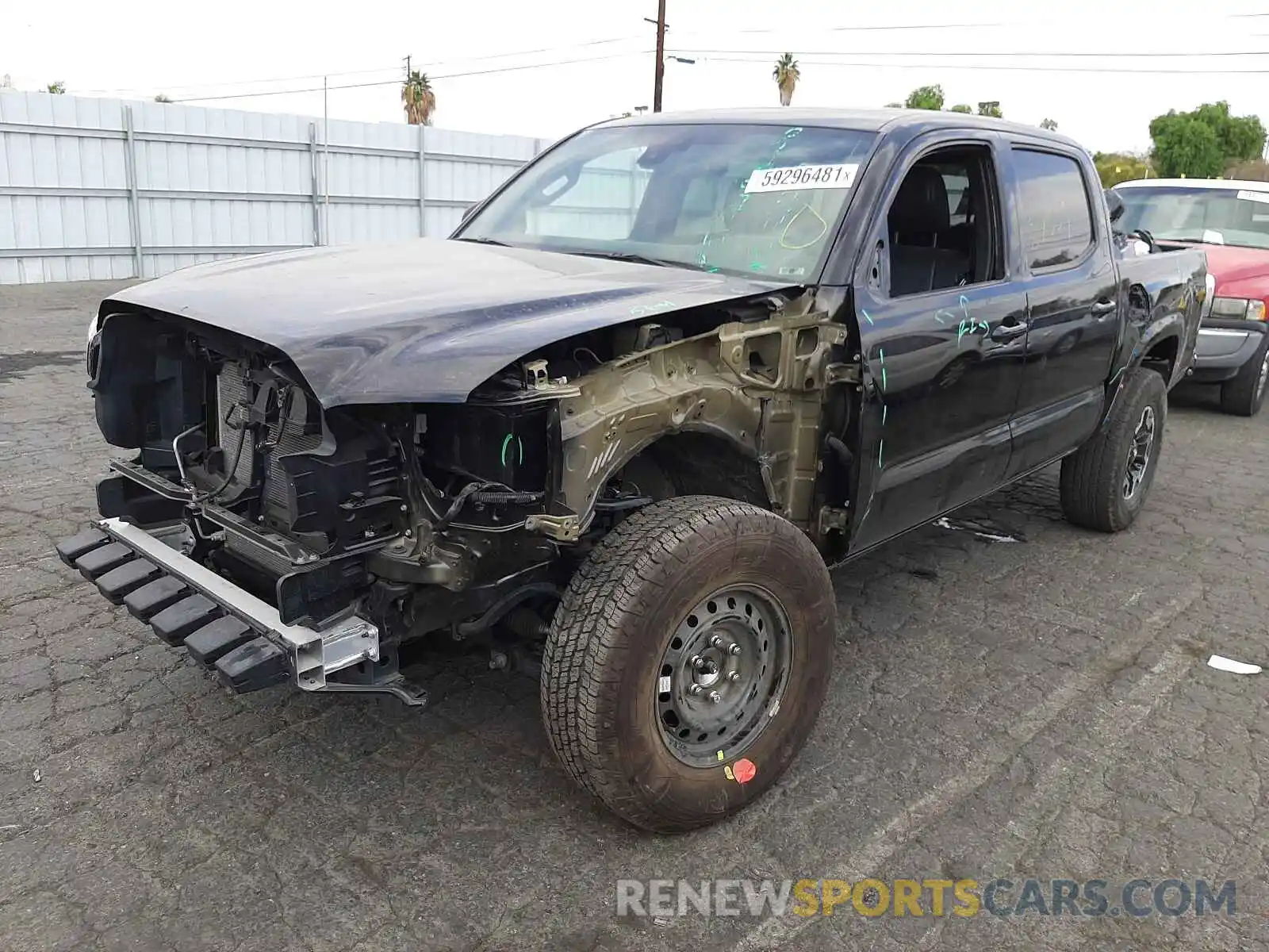 2 Photograph of a damaged car 3TMCZ5AN6LM347411 TOYOTA TACOMA 2020