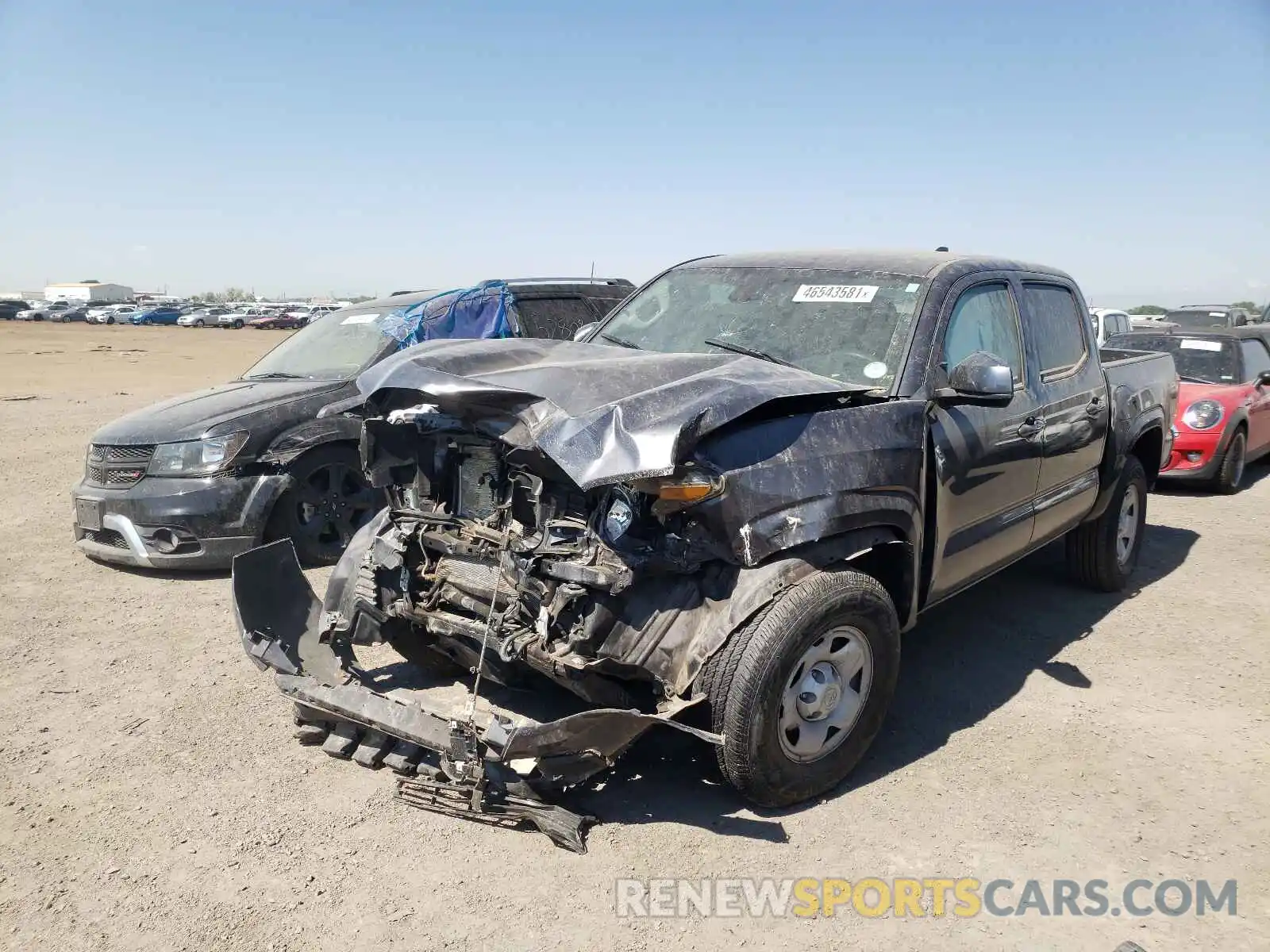 2 Photograph of a damaged car 3TMCZ5AN6LM352415 TOYOTA TACOMA 2020