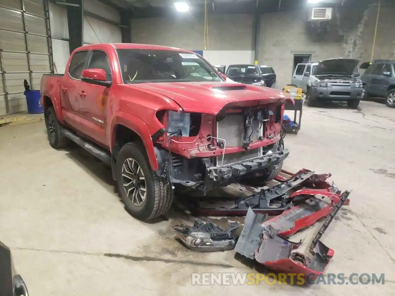 1 Photograph of a damaged car 3TMCZ5AN6LM356254 TOYOTA TACOMA 2020