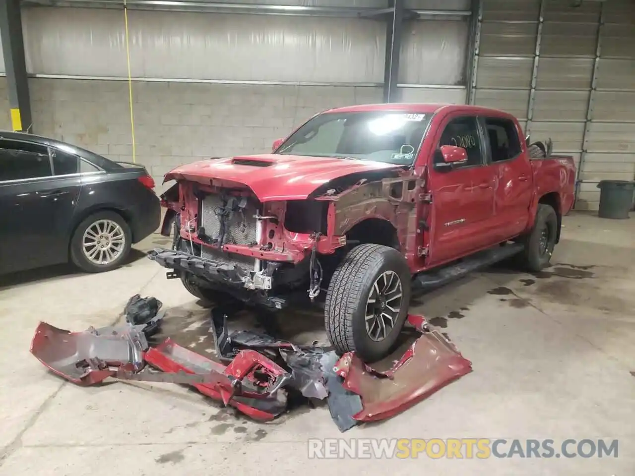 2 Photograph of a damaged car 3TMCZ5AN6LM356254 TOYOTA TACOMA 2020