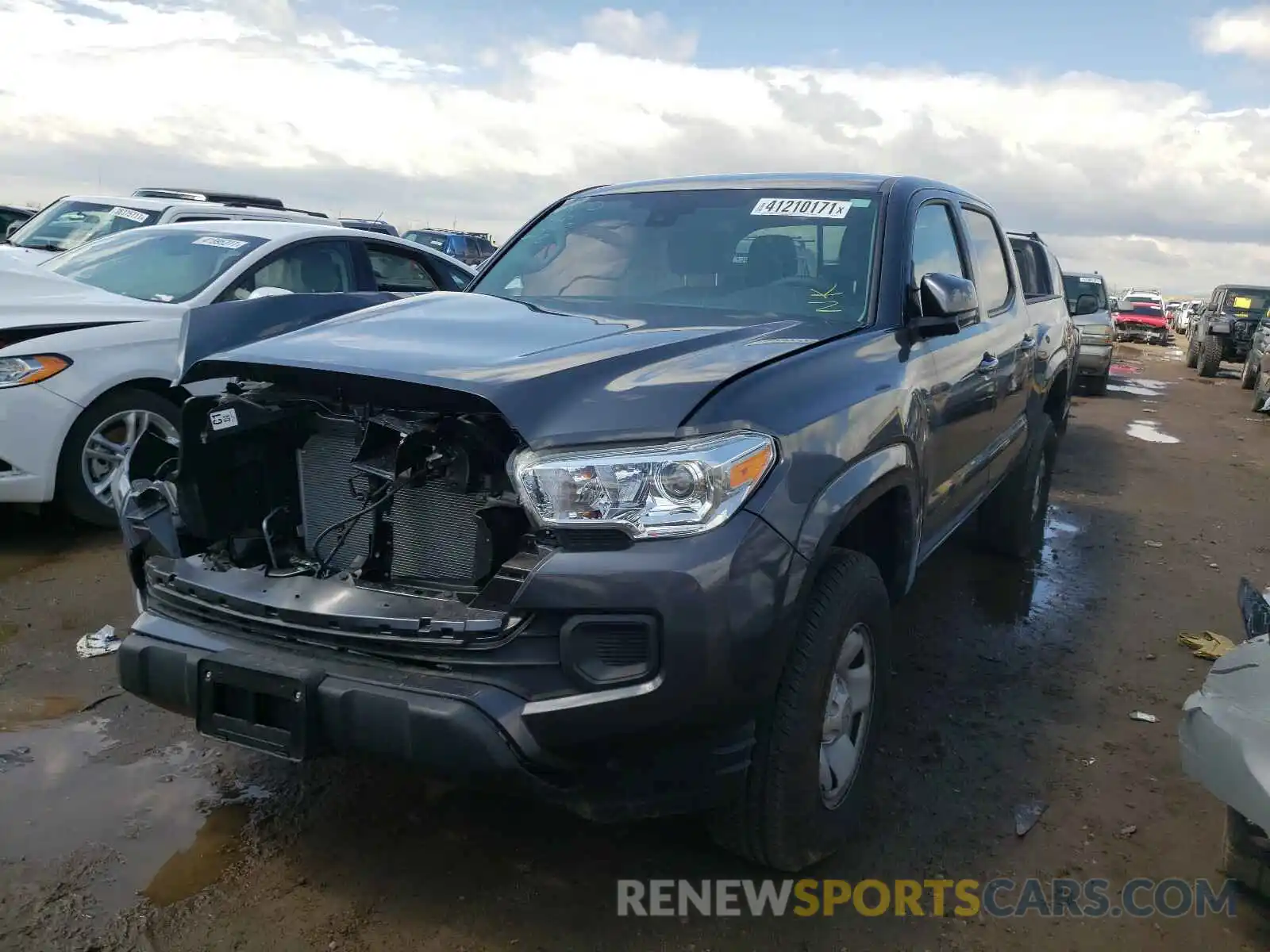 2 Photograph of a damaged car 3TMCZ5AN6LM357212 TOYOTA TACOMA 2020