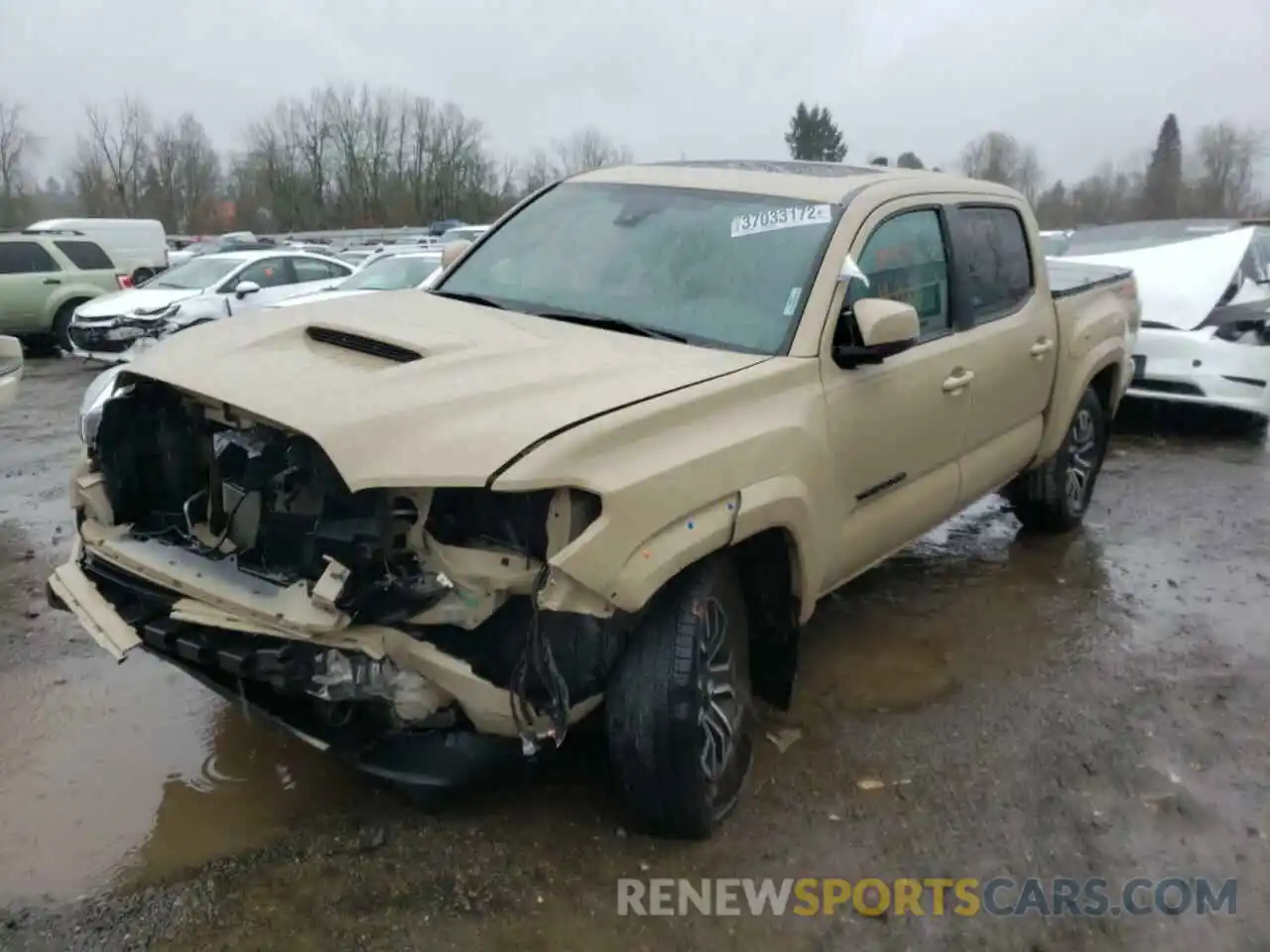 2 Photograph of a damaged car 3TMCZ5AN6LM357954 TOYOTA TACOMA 2020