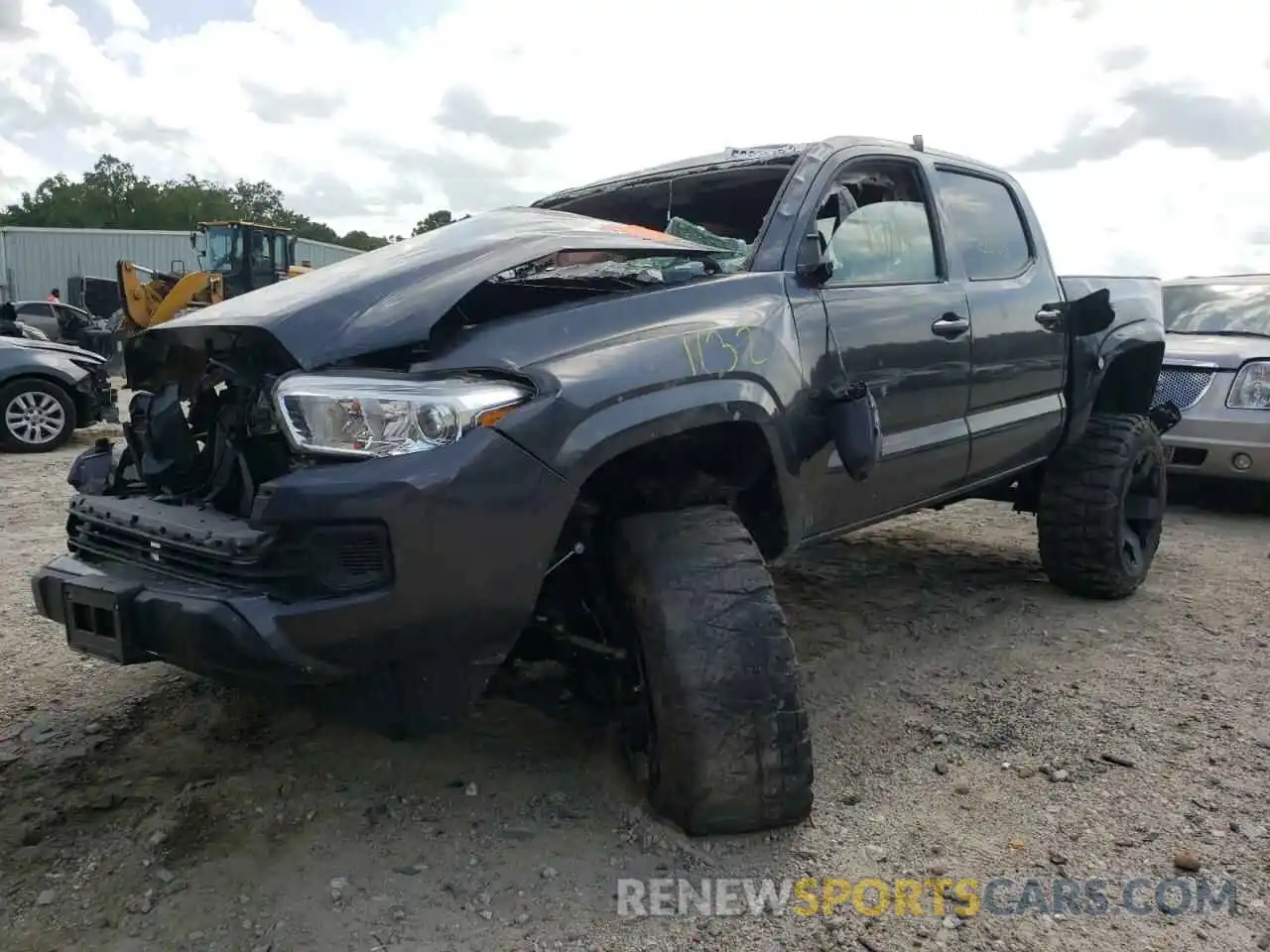 2 Photograph of a damaged car 3TMCZ5AN6LM360160 TOYOTA TACOMA 2020