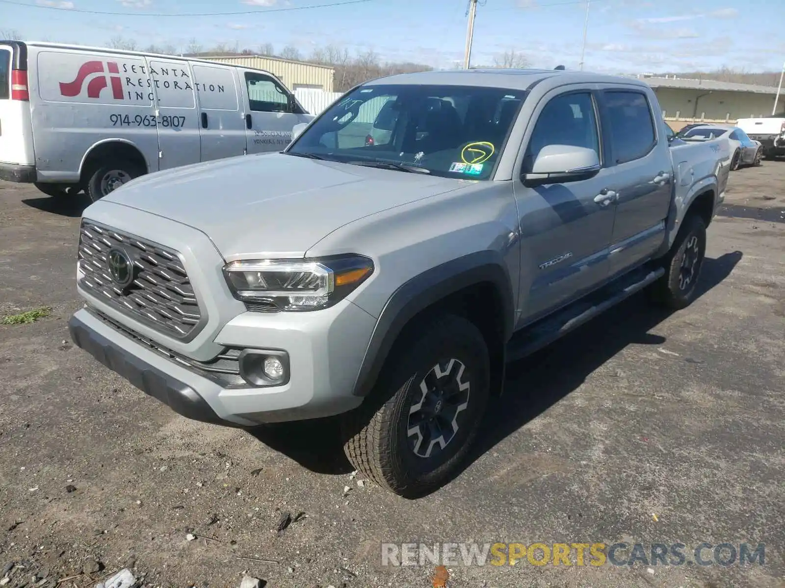 2 Photograph of a damaged car 3TMCZ5AN6LM360174 TOYOTA TACOMA 2020