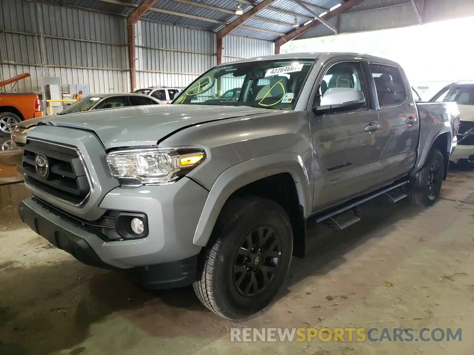 2 Photograph of a damaged car 3TMCZ5AN6LM360191 TOYOTA TACOMA 2020