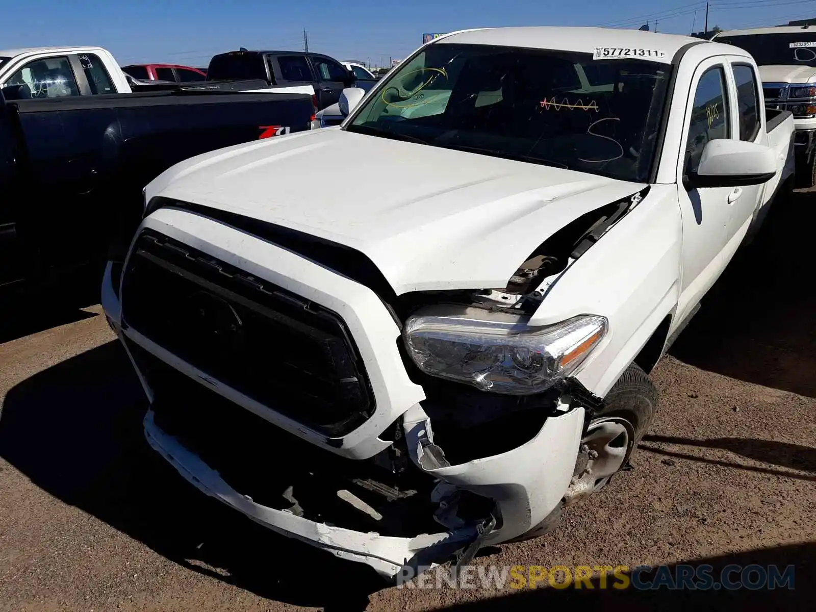 2 Photograph of a damaged car 3TMCZ5AN6LM361678 TOYOTA TACOMA 2020