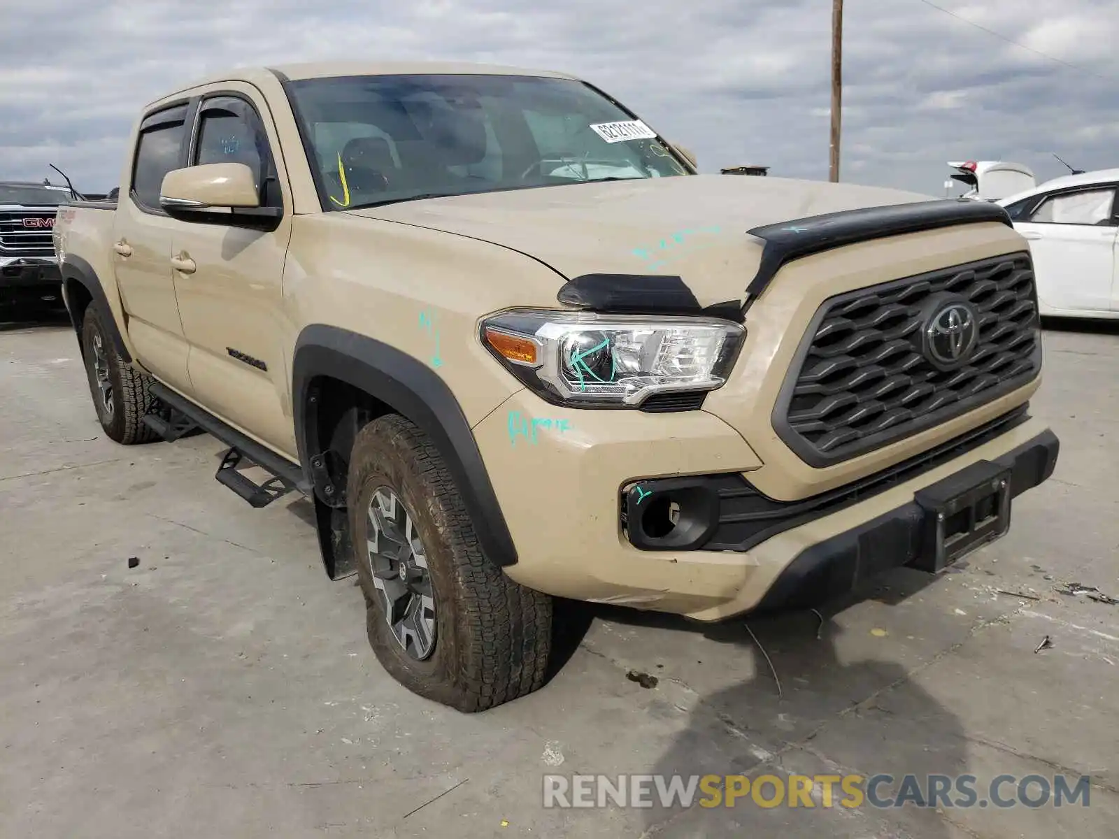 1 Photograph of a damaged car 3TMCZ5AN7LM288790 TOYOTA TACOMA 2020