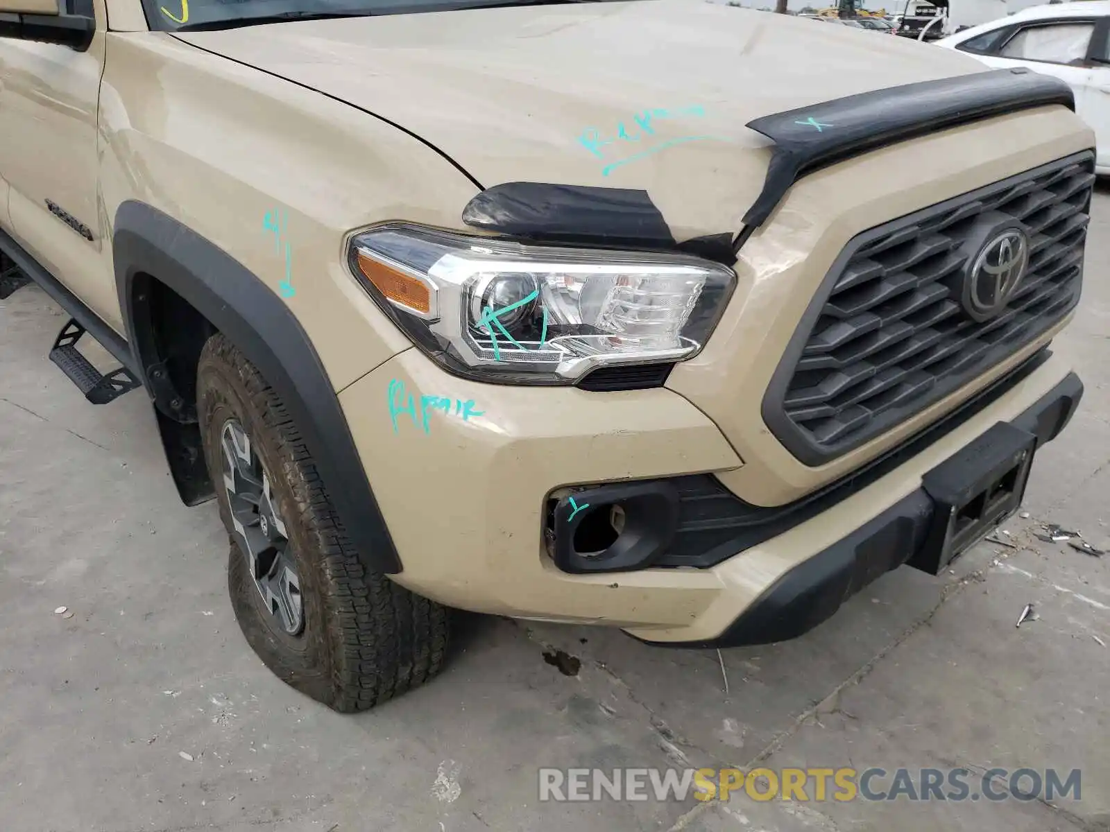 9 Photograph of a damaged car 3TMCZ5AN7LM288790 TOYOTA TACOMA 2020