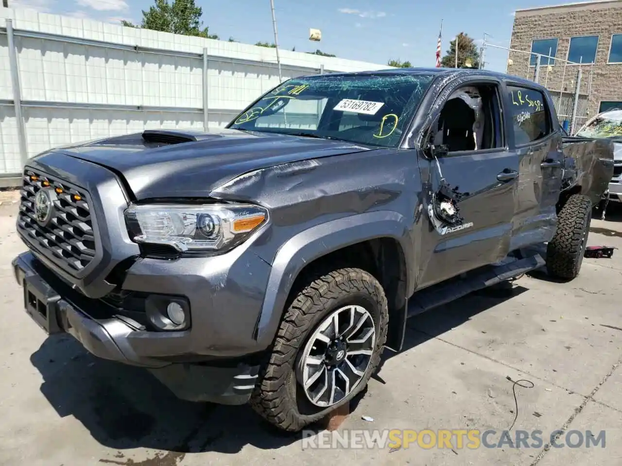 2 Photograph of a damaged car 3TMCZ5AN7LM290006 TOYOTA TACOMA 2020