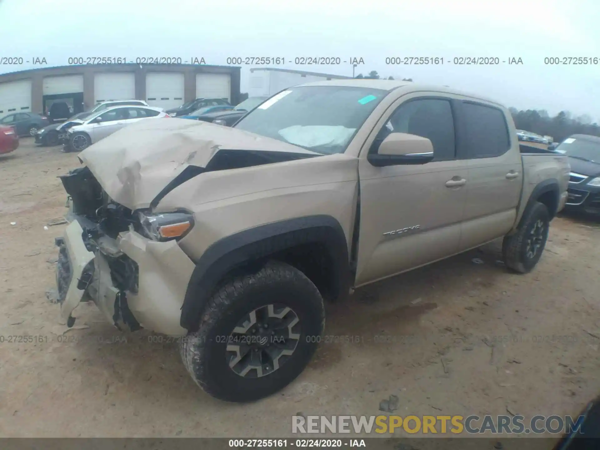 2 Photograph of a damaged car 3TMCZ5AN7LM293875 TOYOTA TACOMA 2020