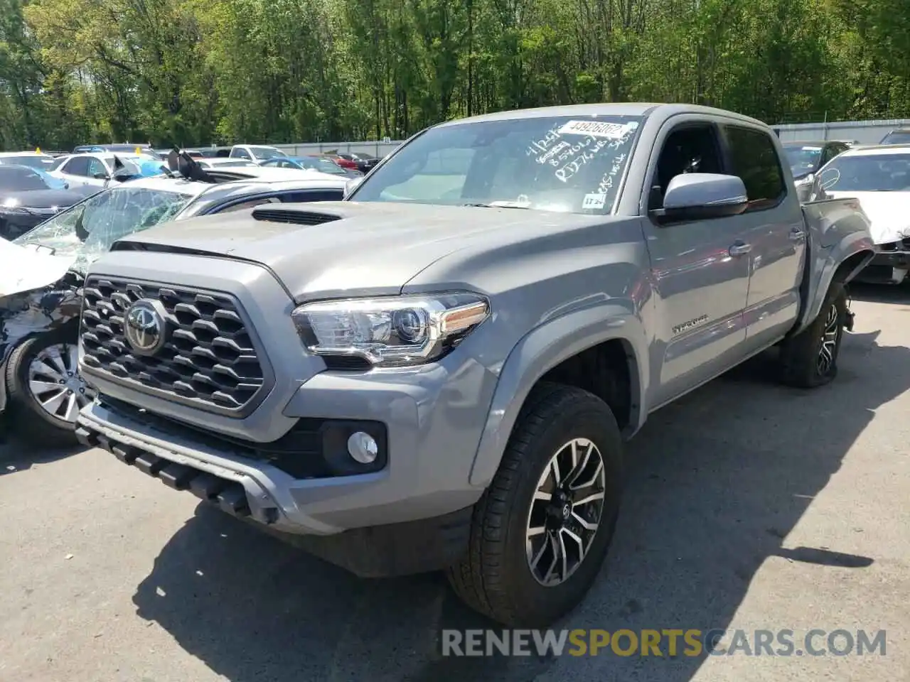 2 Photograph of a damaged car 3TMCZ5AN7LM295321 TOYOTA TACOMA 2020