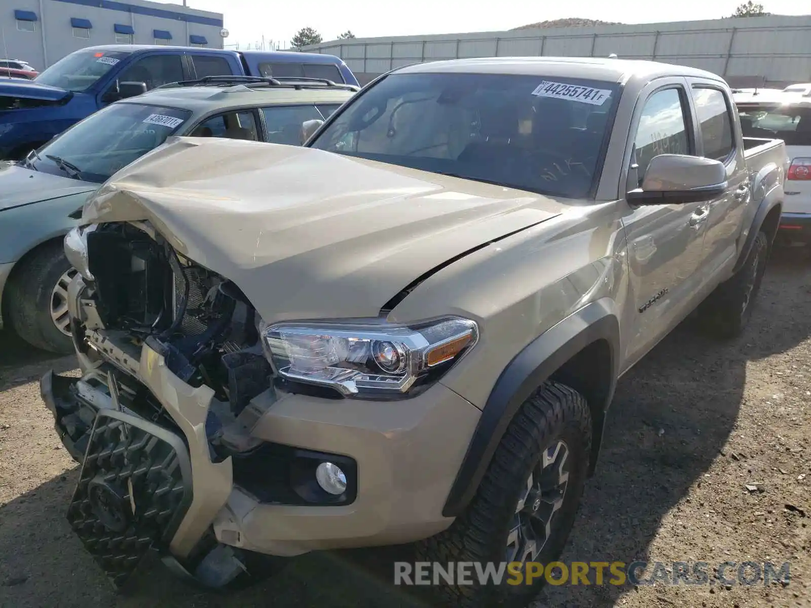 2 Photograph of a damaged car 3TMCZ5AN7LM296128 TOYOTA TACOMA 2020