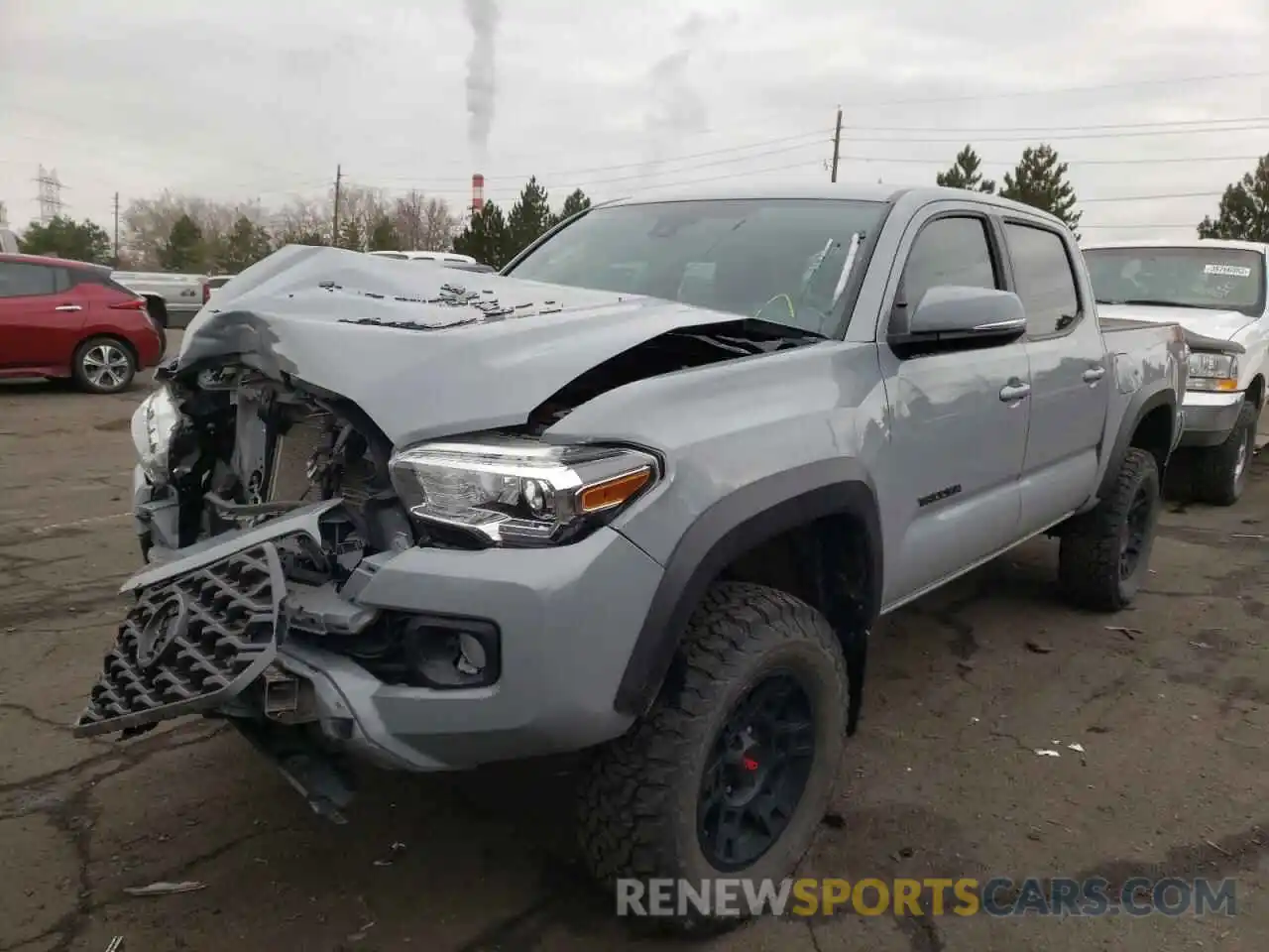 2 Photograph of a damaged car 3TMCZ5AN7LM299580 TOYOTA TACOMA 2020