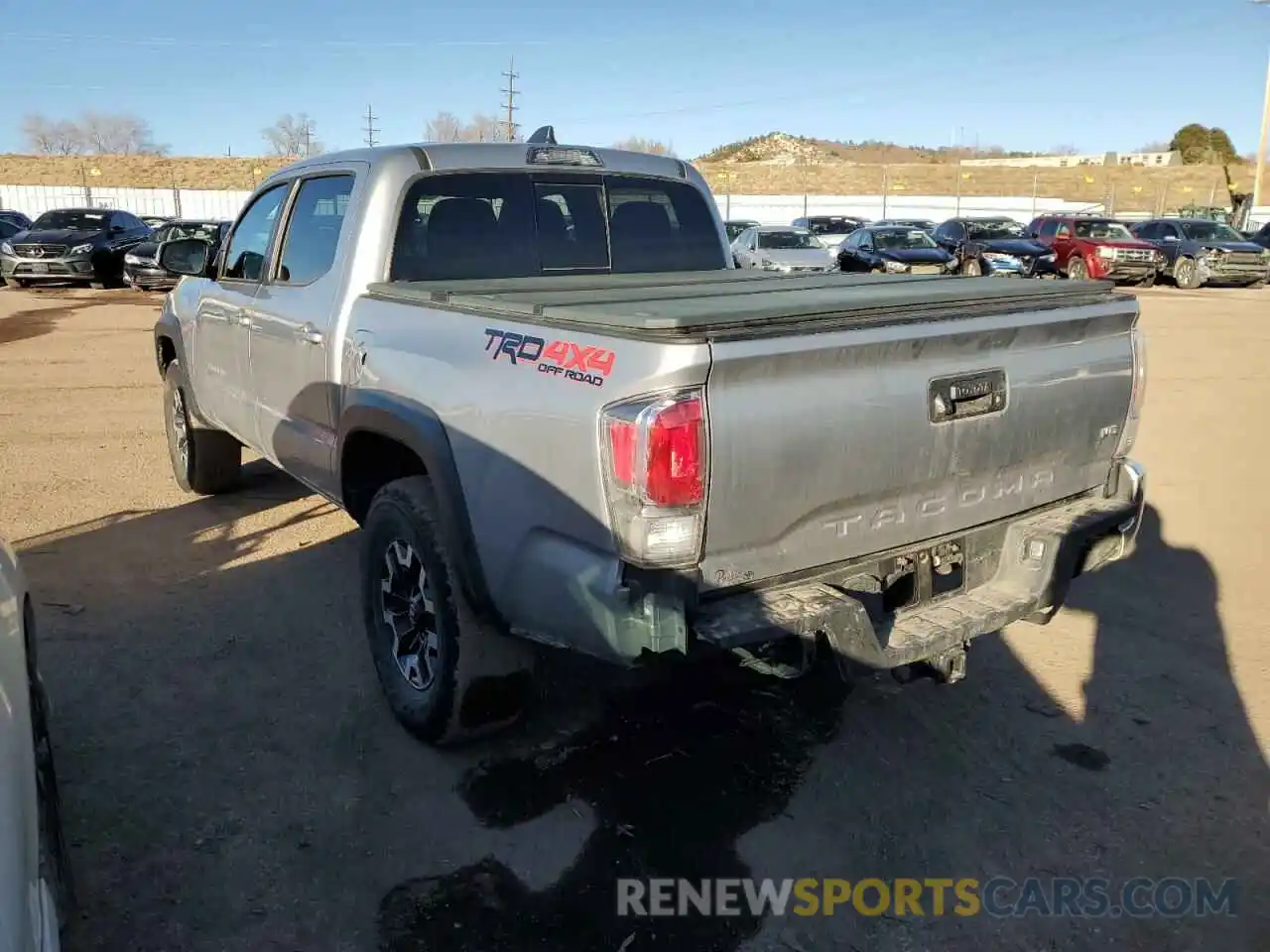 2 Photograph of a damaged car 3TMCZ5AN7LM302784 TOYOTA TACOMA 2020