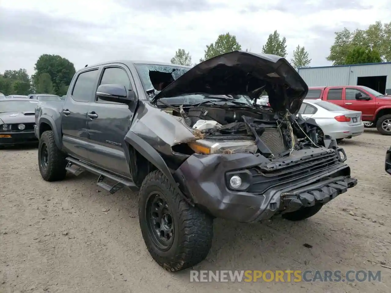 1 Photograph of a damaged car 3TMCZ5AN7LM303224 TOYOTA TACOMA 2020