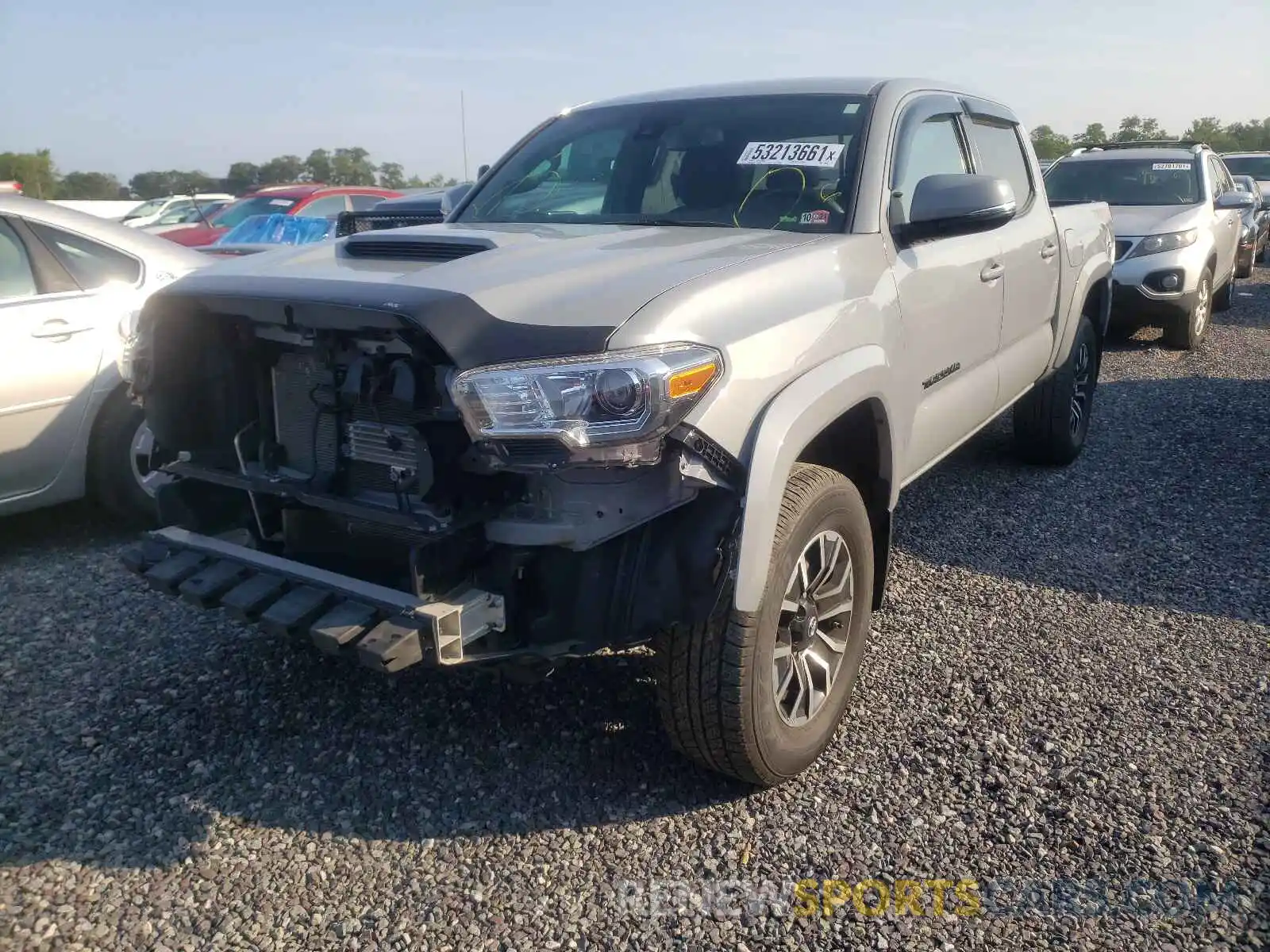 2 Photograph of a damaged car 3TMCZ5AN7LM305409 TOYOTA TACOMA 2020