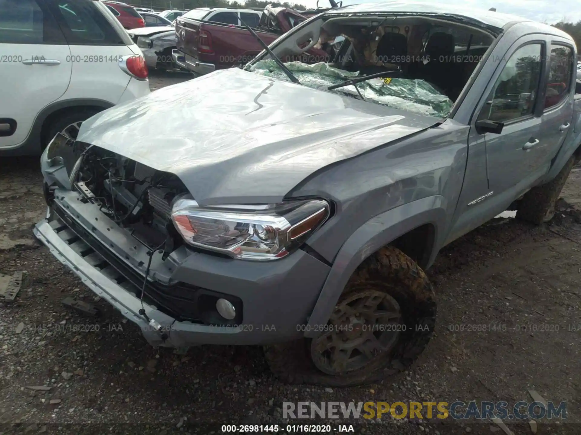 2 Photograph of a damaged car 3TMCZ5AN7LM305877 TOYOTA TACOMA 2020