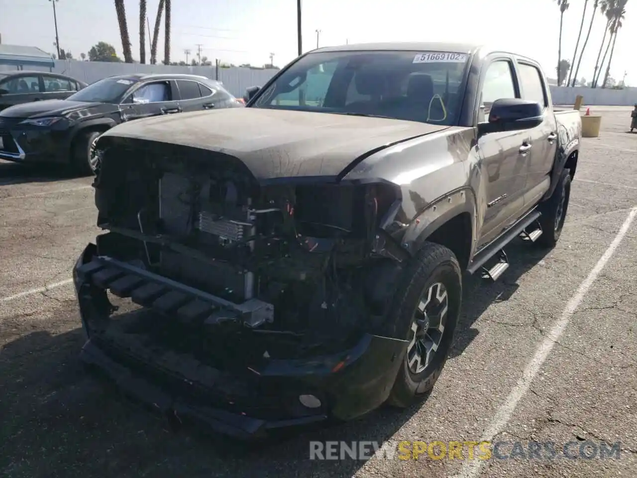 2 Photograph of a damaged car 3TMCZ5AN7LM310755 TOYOTA TACOMA 2020