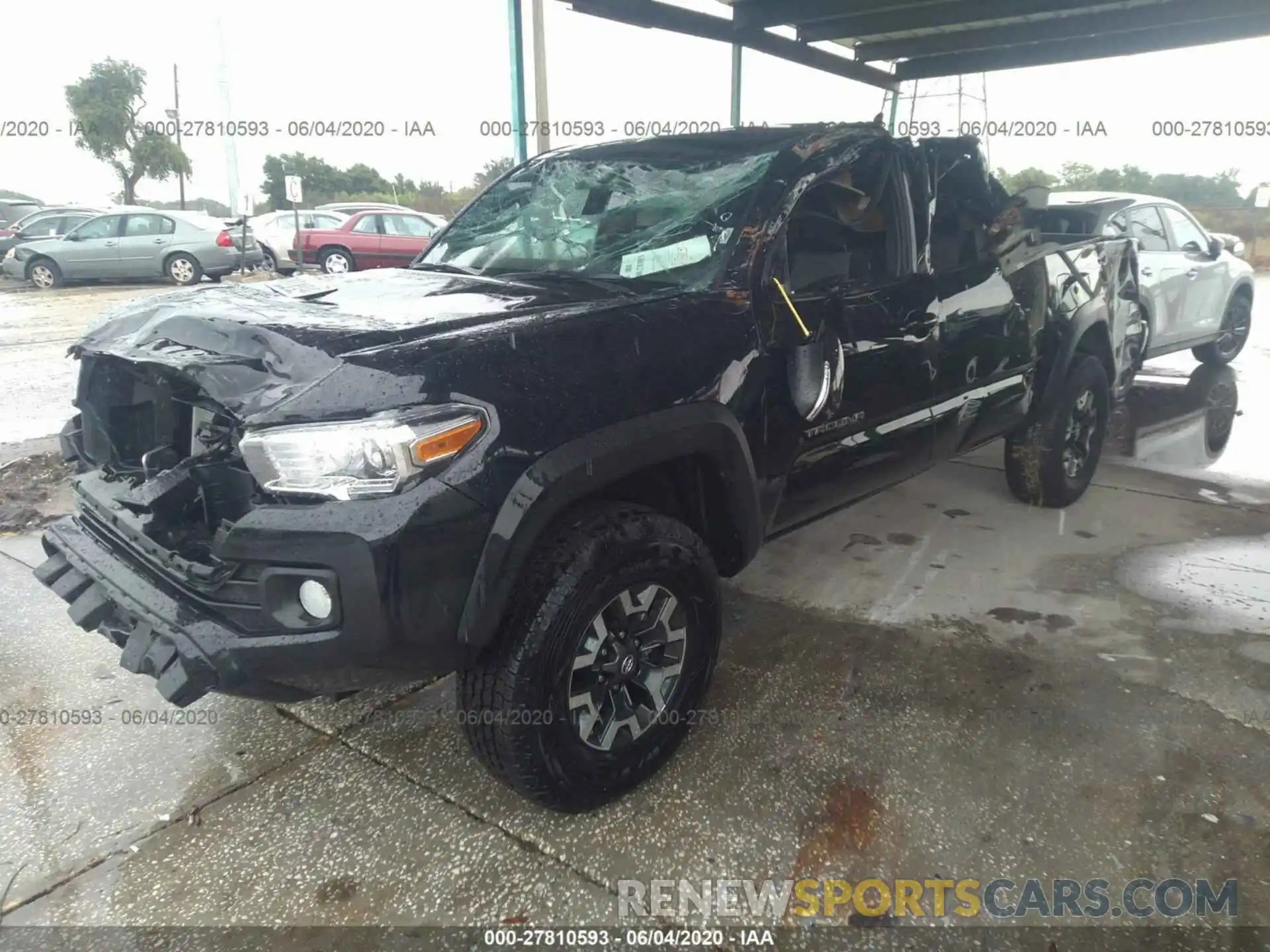 2 Photograph of a damaged car 3TMCZ5AN7LM320864 TOYOTA TACOMA 2020