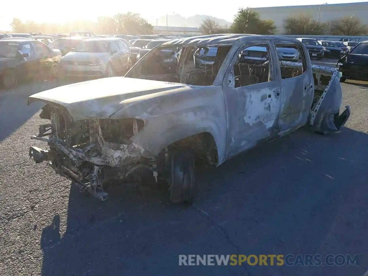 2 Photograph of a damaged car 3TMCZ5AN7LM322002 TOYOTA TACOMA 2020